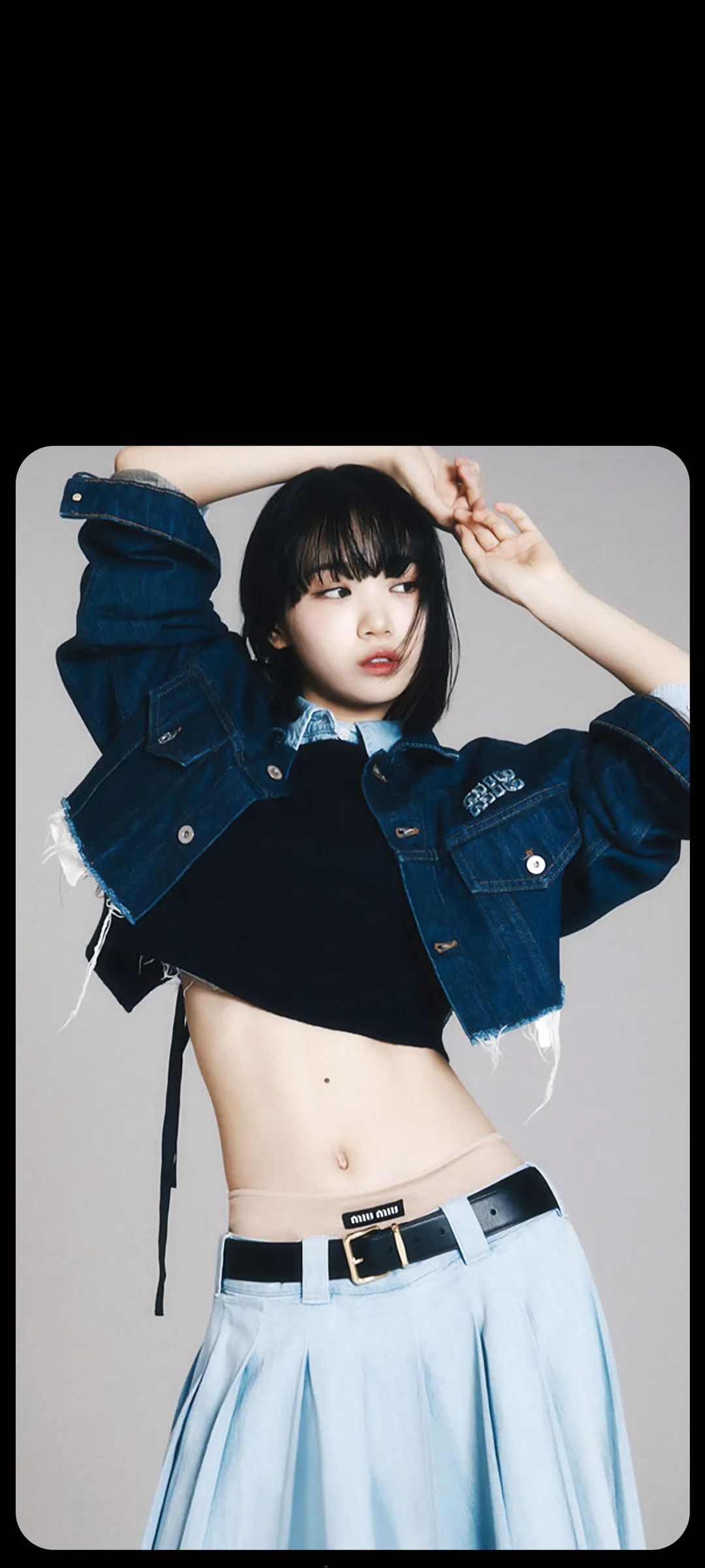 Kim Chae-won lock screen phone wallpaper 4K HD download — IZ*ONE, LE SSERAFIM