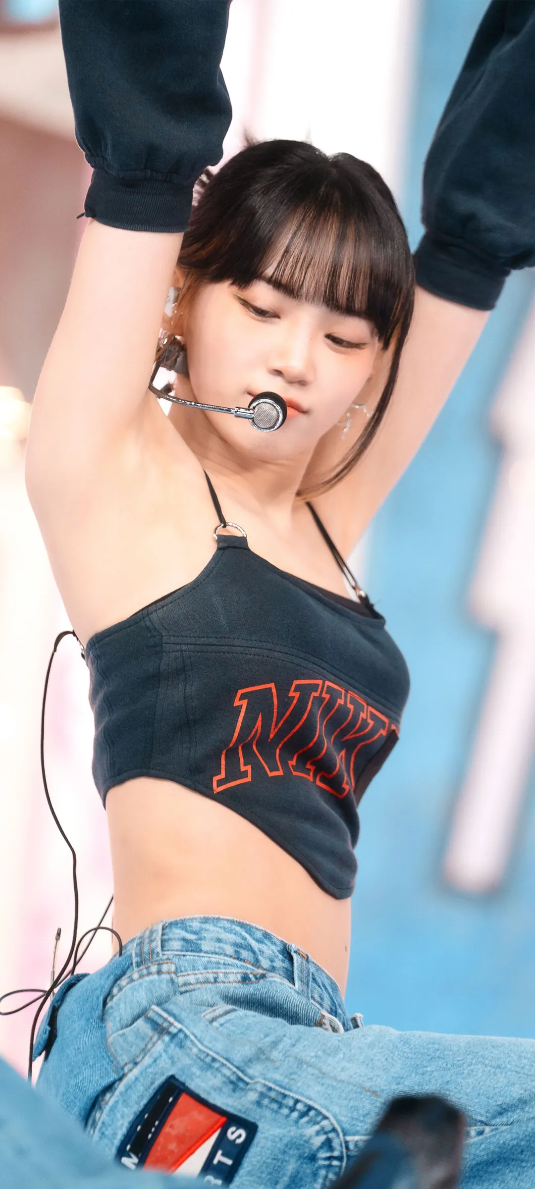 Kim Chae-won lock screen phone wallpaper 4K HD download — IZ*ONE, LE SSERAFIM