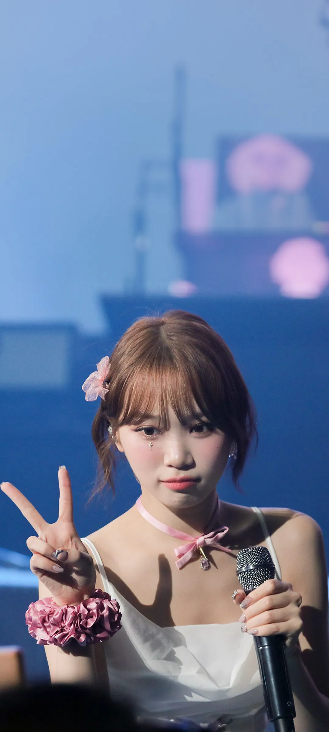 Wallpaper layar kunci hp Kim Chae-won 4K HD download — IZ*ONE, LE SSERAFIM