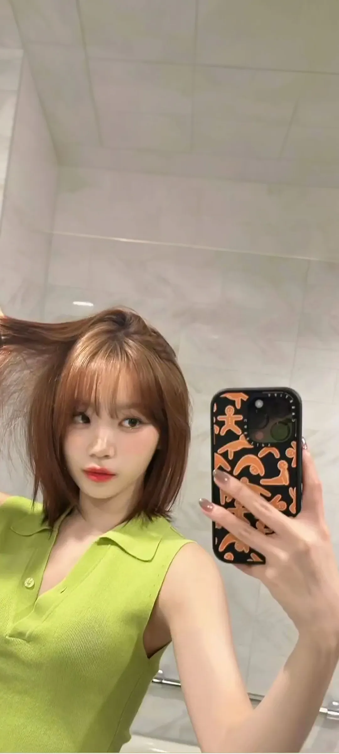 Kim Chae-won lock screen phone wallpaper 4K HD download — IZ*ONE, LE SSERAFIM