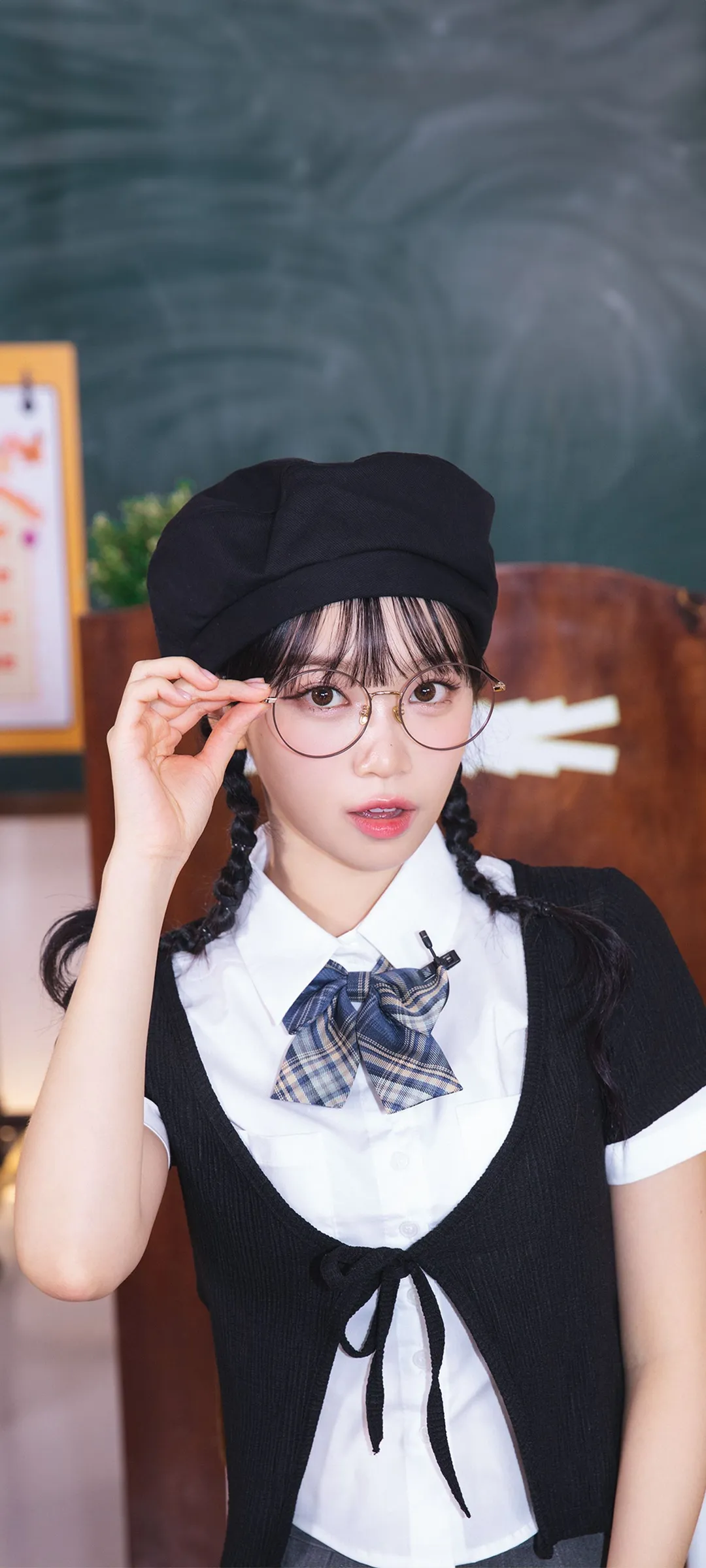 김채원 잠금화면 폰 배경화면 4K HD 다운로드 — 아이즈원, 르세라핌