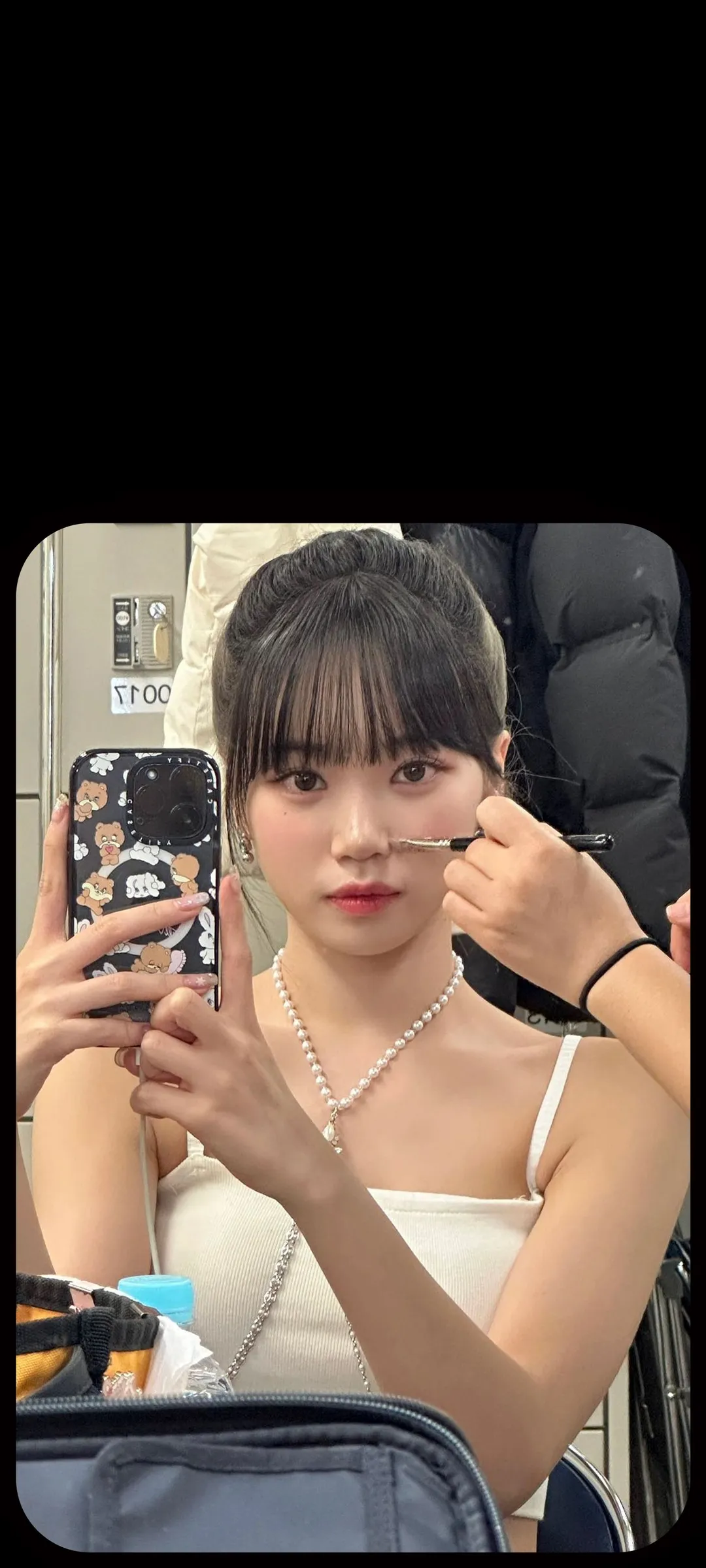 Kim Chae-won lock screen phone wallpaper 4K HD download — IZ*ONE, LE SSERAFIM