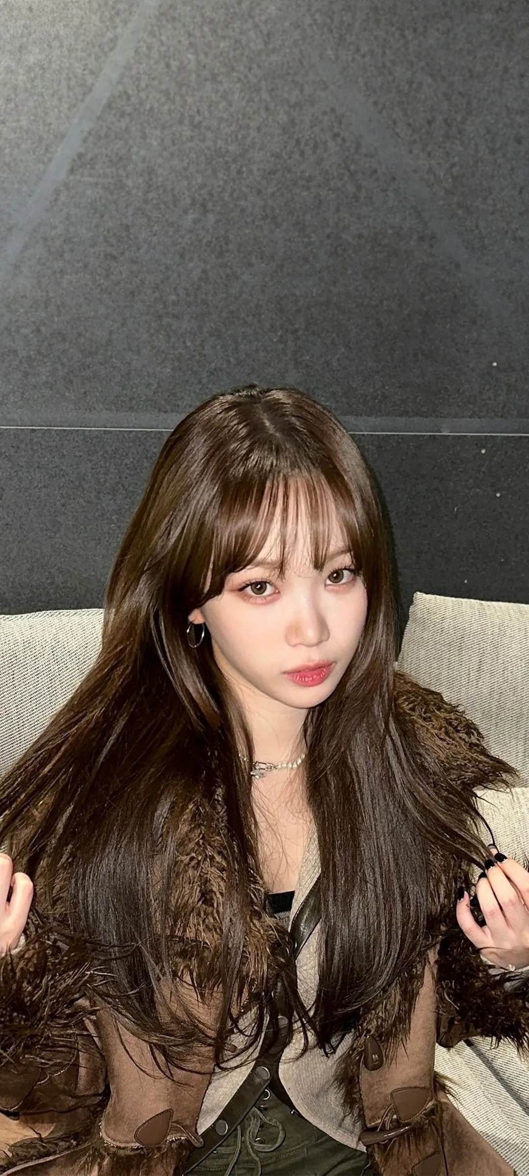 Wallpaper layar kunci hp Kim Chae-won 4K HD download — IZ*ONE, LE SSERAFIM