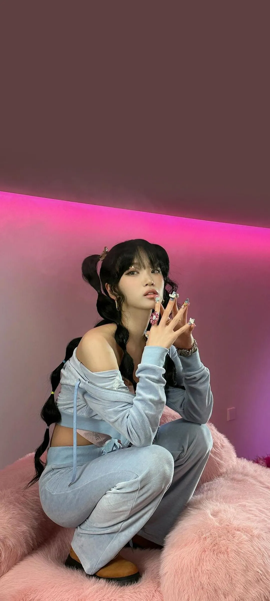 Wallpaper layar kunci hp Kim Chae-won 4K HD download — IZ*ONE, LE SSERAFIM