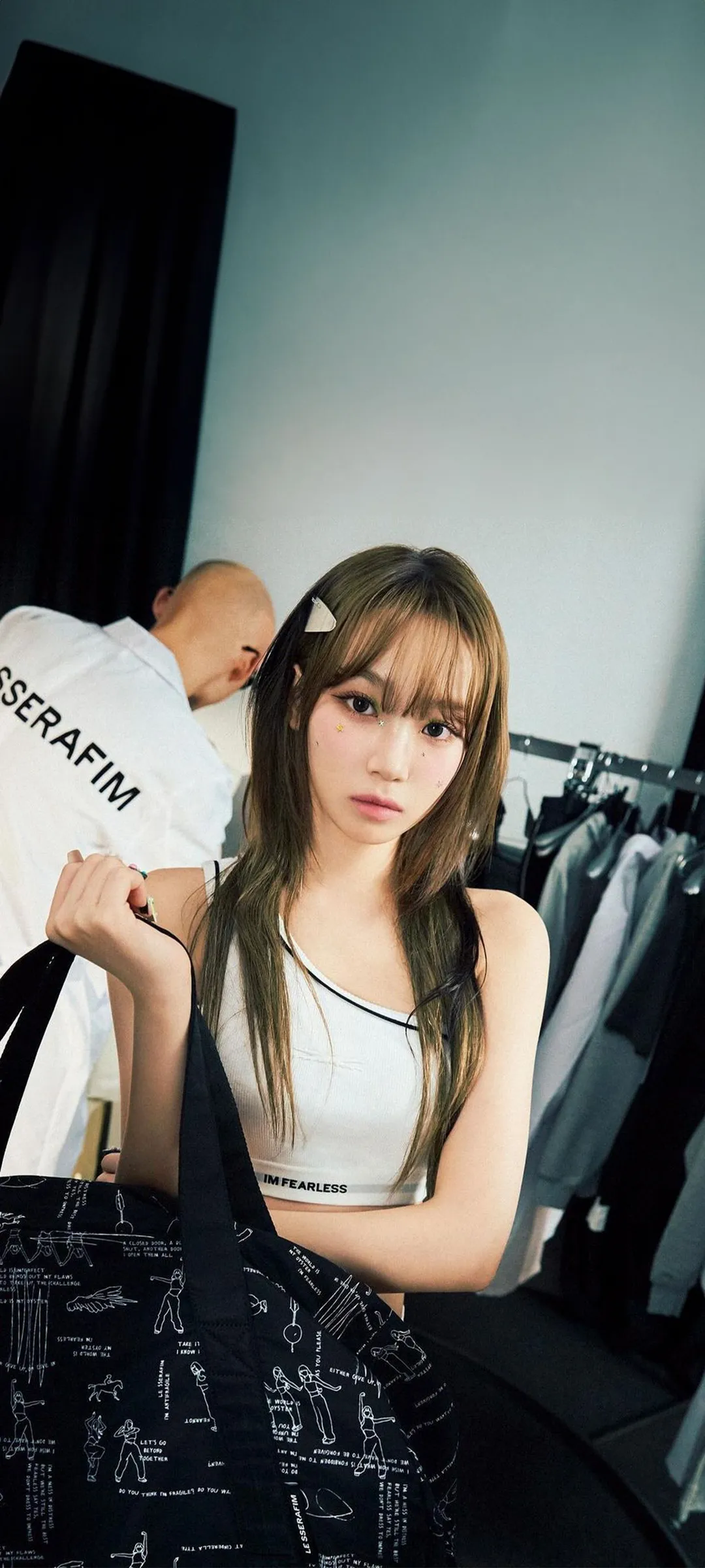 Wallpaper layar kunci hp Kim Chae-won 4K HD download — IZ*ONE, LE SSERAFIM