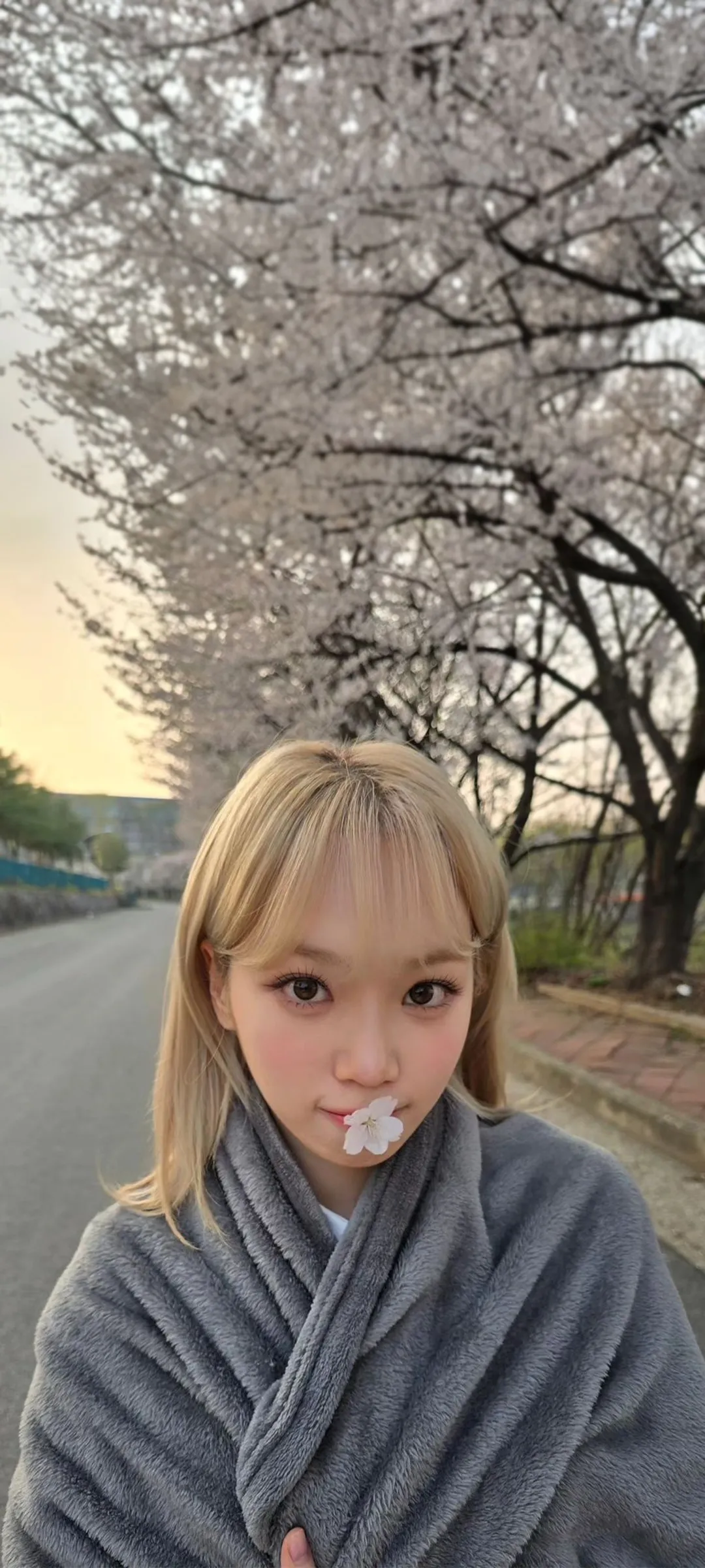 Kim Chae-won lock screen phone wallpaper 4K HD download — IZ*ONE, LE SSERAFIM