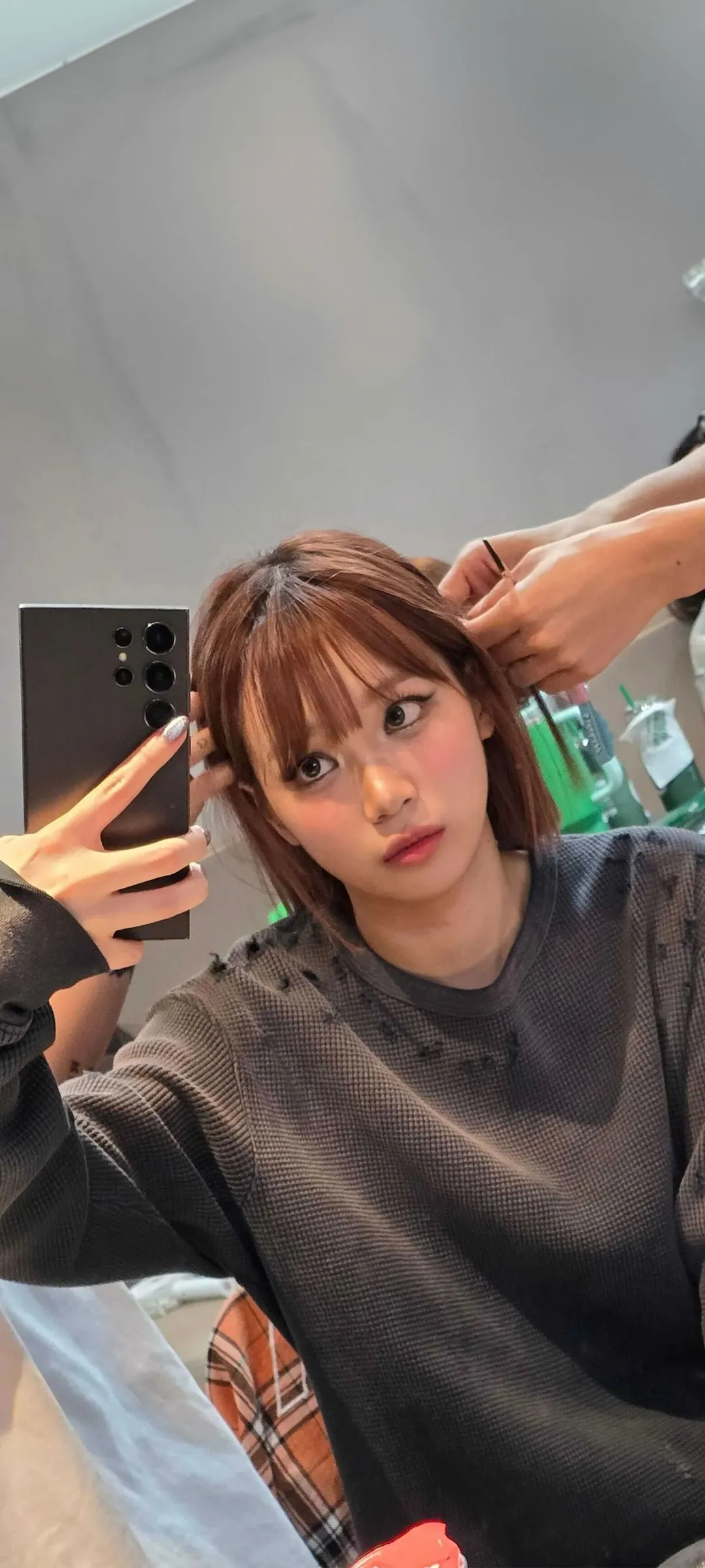 Kim Chae-won lock screen phone wallpaper 4K HD download — IZ*ONE, LE SSERAFIM