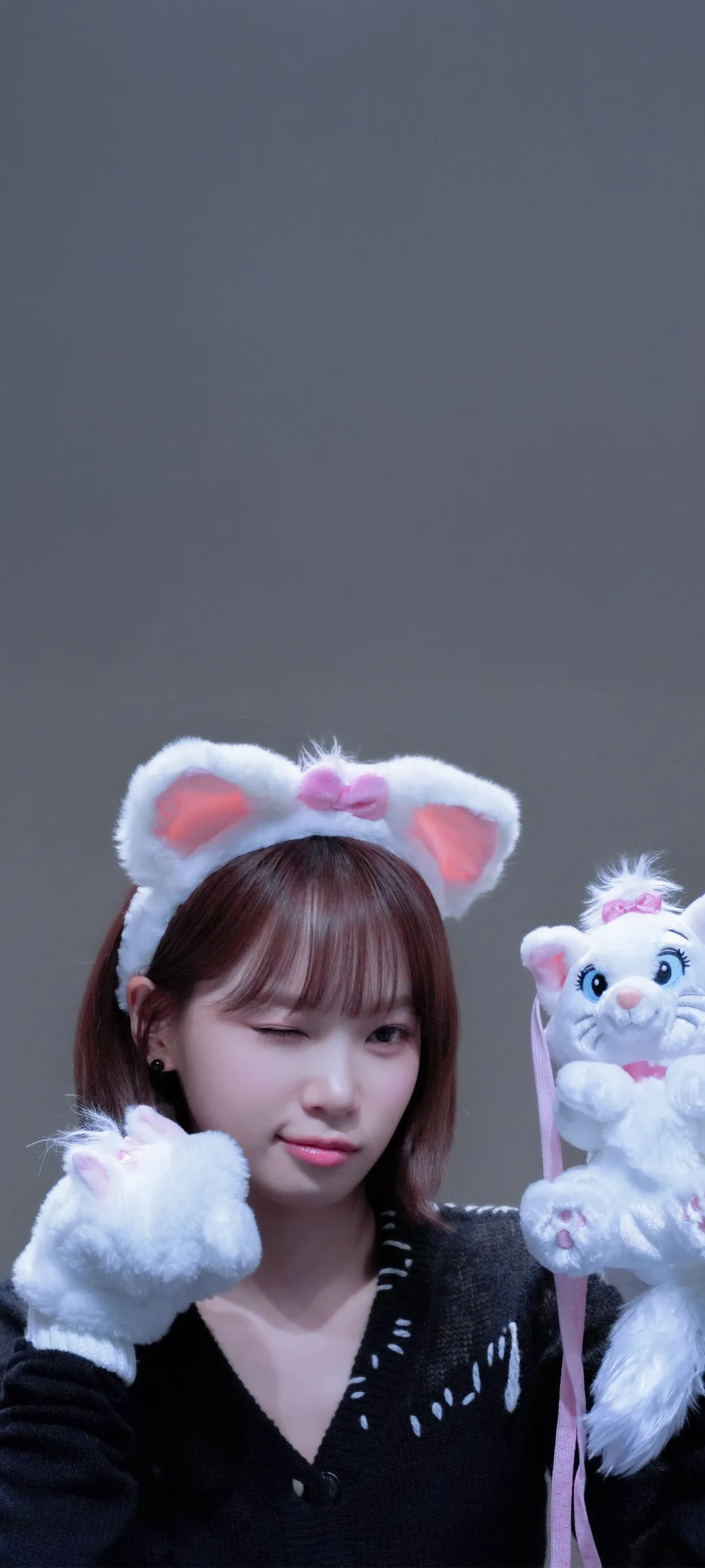 Kim Chae-won lock screen phone wallpaper 4K HD download — IZ*ONE, LE SSERAFIM