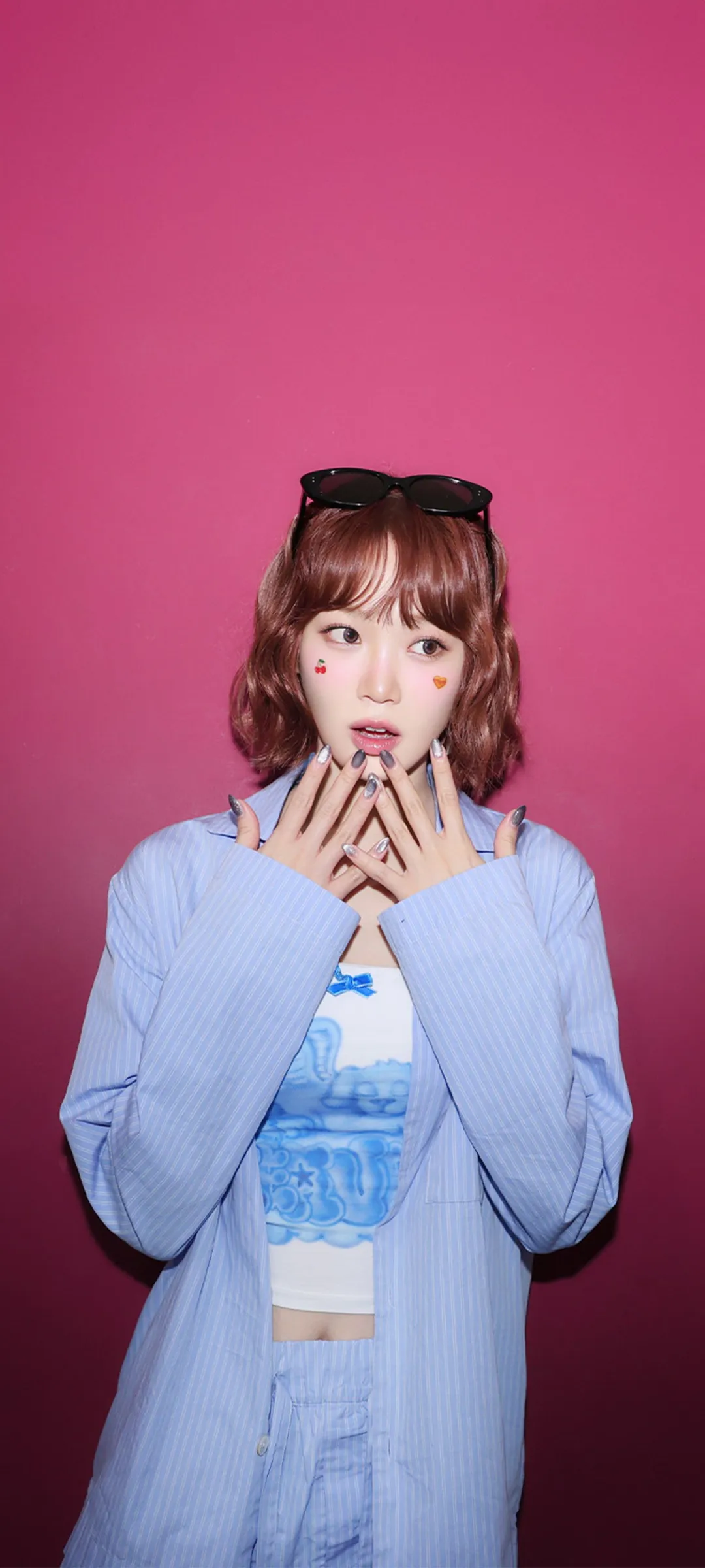 Wallpaper layar kunci hp Kim Chae-won 4K HD download — IZ*ONE, LE SSERAFIM