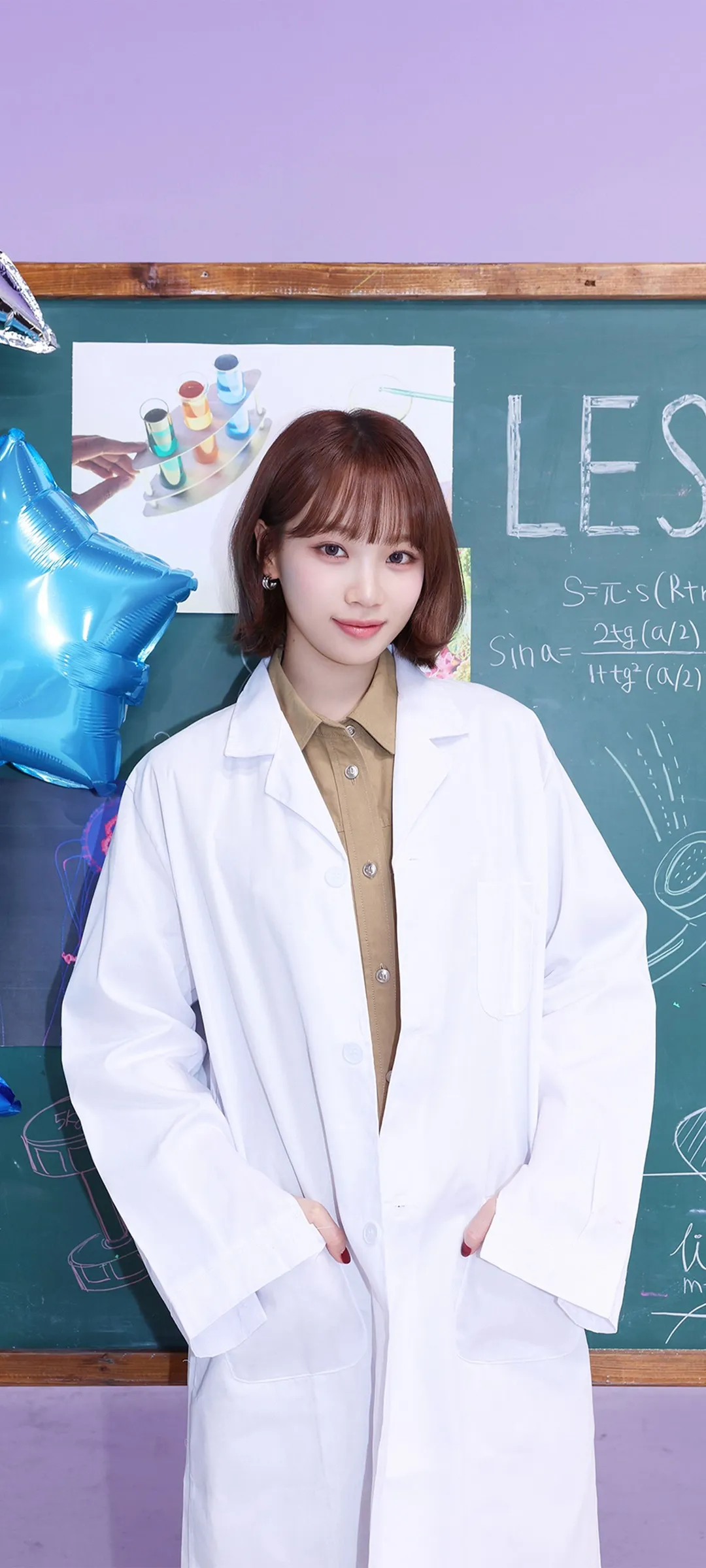 김채원 잠금화면 폰 배경화면 4K HD 다운로드 — 아이즈원, 르세라핌