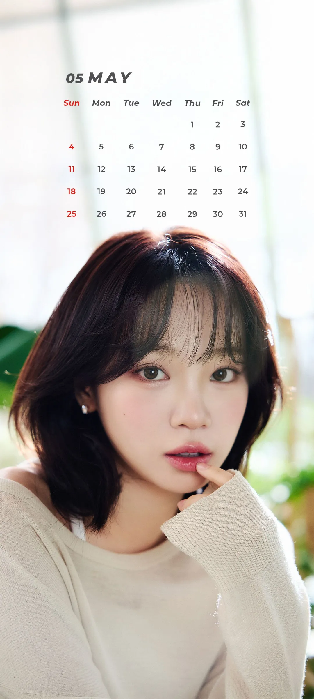 Wallpaper layar kunci hp Kim Chae-won 4K HD download — IZ*ONE, LE SSERAFIM