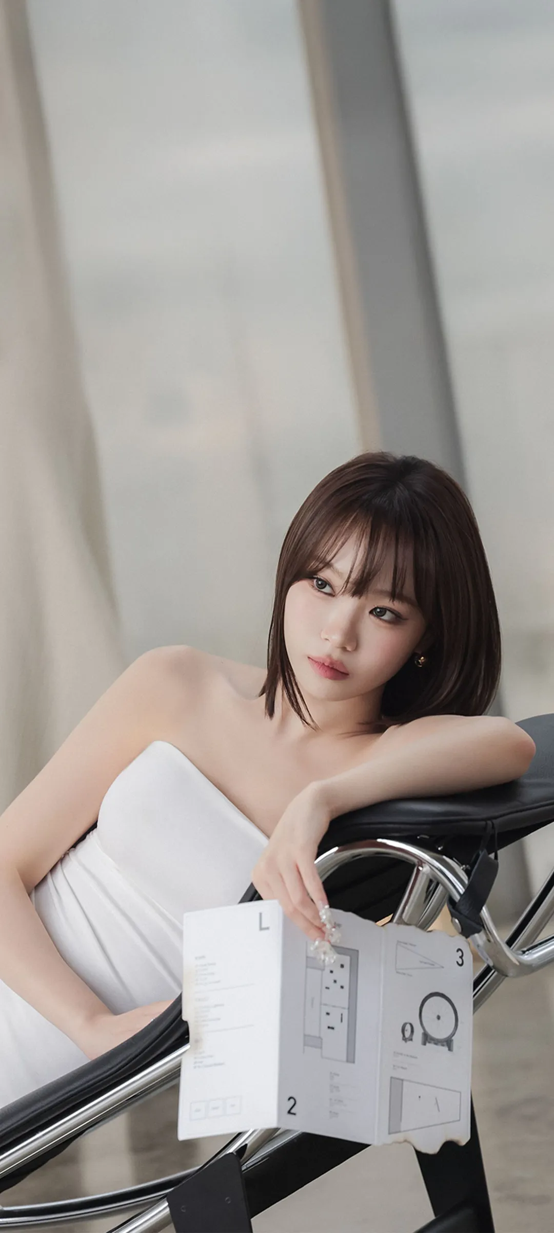 김채원 잠금화면 폰 배경화면 4K HD 다운로드 — 아이즈원, 르세라핌
