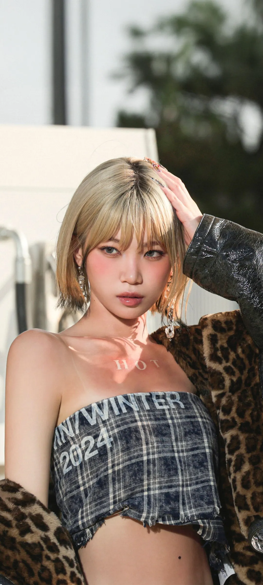 Wallpaper layar kunci hp Kim Chae-won 4K HD download — IZ*ONE, LE SSERAFIM