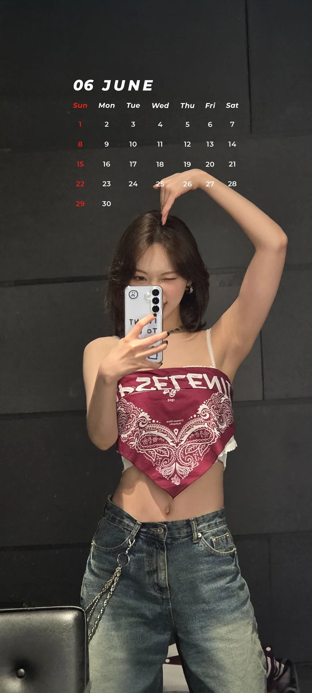 Wallpaper layar kunci hp Kim Chae-won 4K HD download — IZ*ONE, LE SSERAFIM