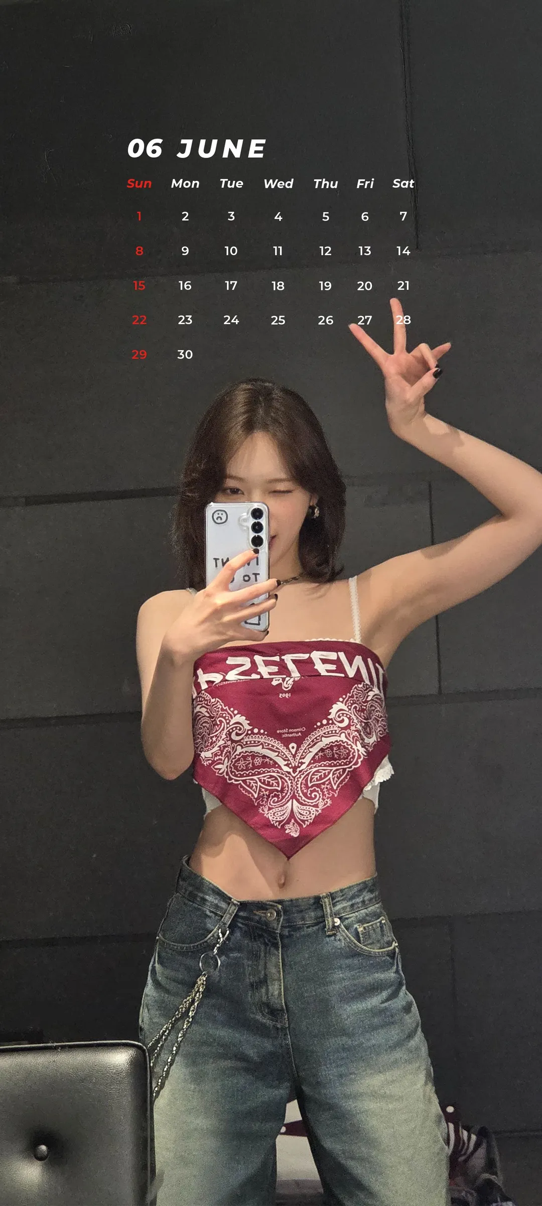 Wallpaper layar kunci hp Kim Chae-won 4K HD download — IZ*ONE, LE SSERAFIM