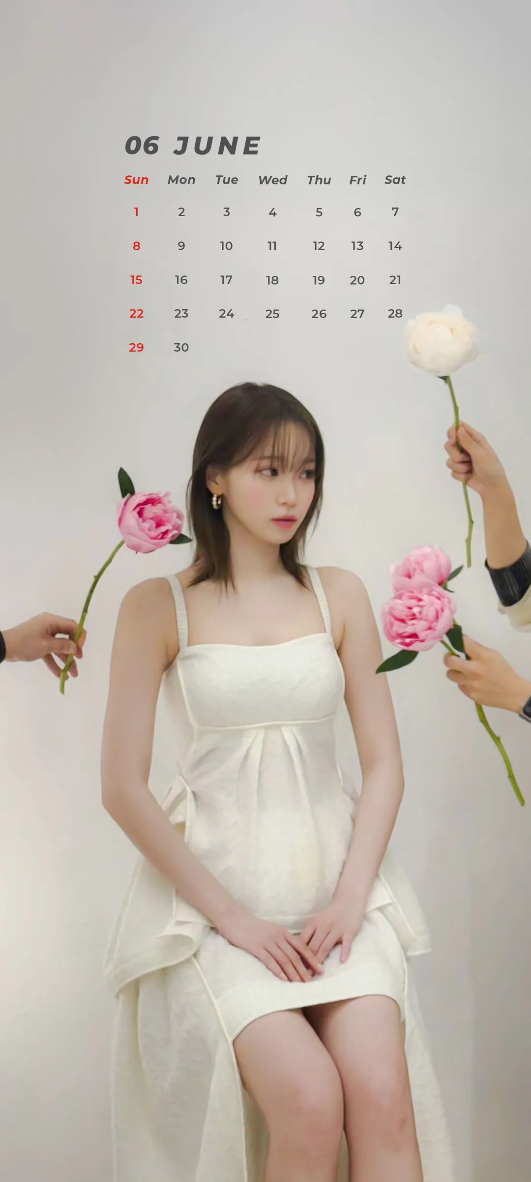 김채원 잠금화면 폰 배경화면 4K HD 다운로드 — 아이즈원, 르세라핌