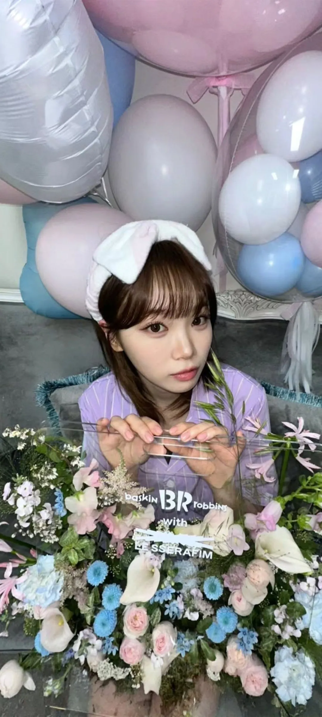 김채원 잠금화면 폰 배경화면 4K HD 다운로드 — 아이즈원, 르세라핌