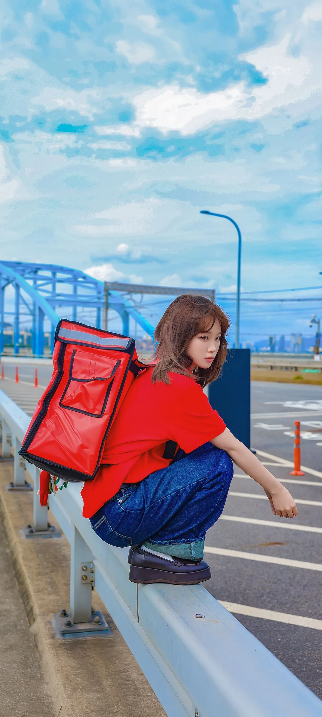 김채원 잠금화면 폰 배경화면 4K HD 다운로드 — 아이즈원, 르세라핌