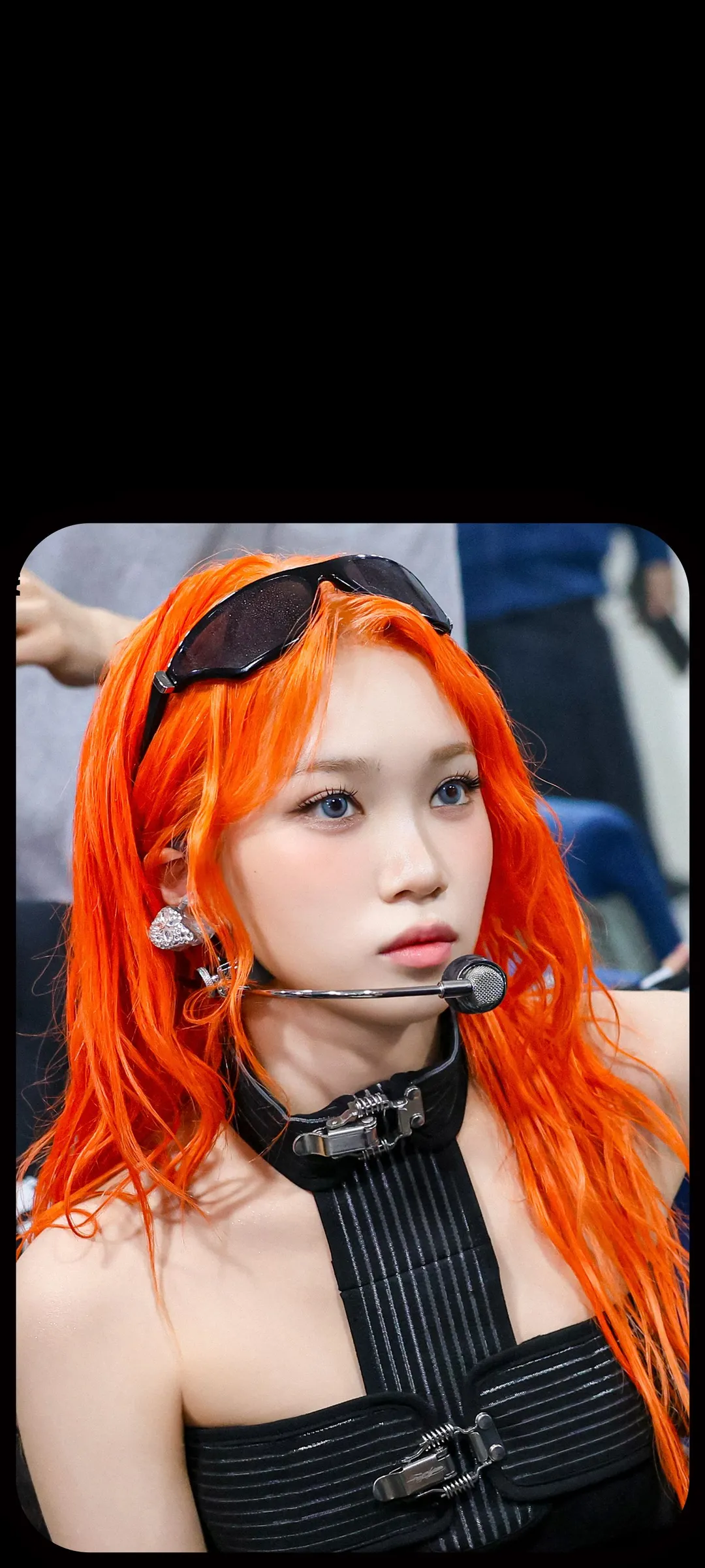 Kim Chae-won lock screen phone wallpaper 4K HD download — IZ*ONE, LE SSERAFIM