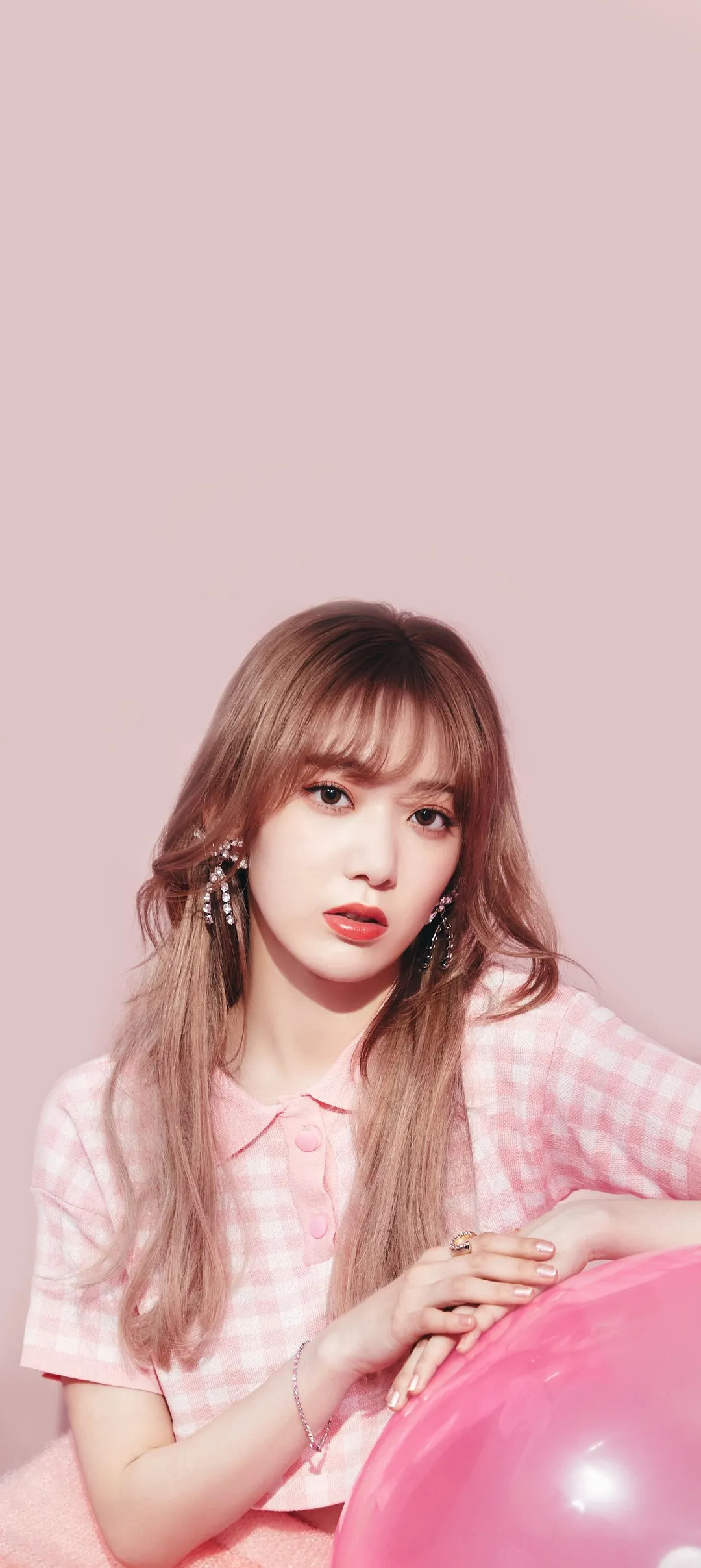 Fond d'écran de verrouillage mobile Sakura Miyawaki 4K HD télécharger — IZ*ONE, LE SSERAFIM