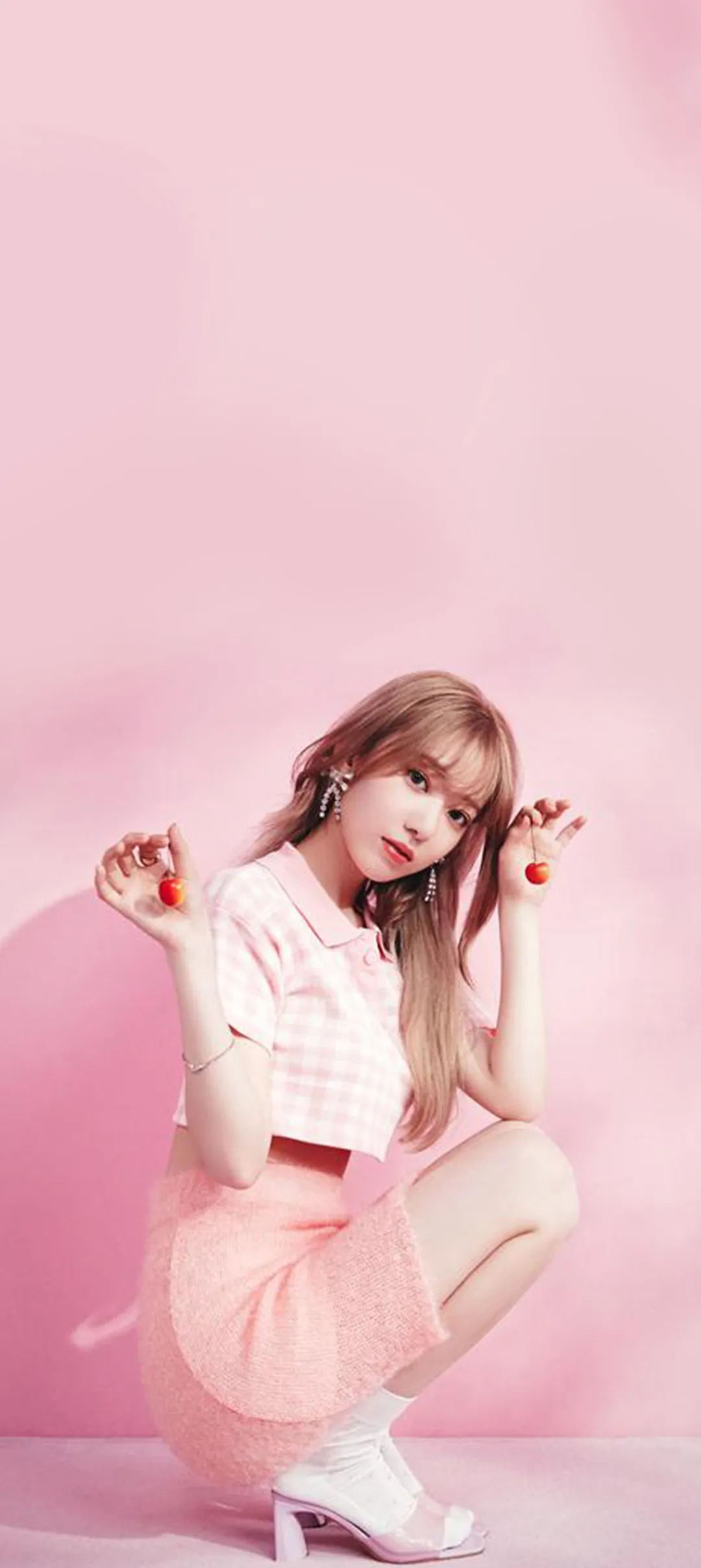 Fond d'écran de verrouillage mobile Sakura Miyawaki 4K HD télécharger — IZ*ONE, LE SSERAFIM
