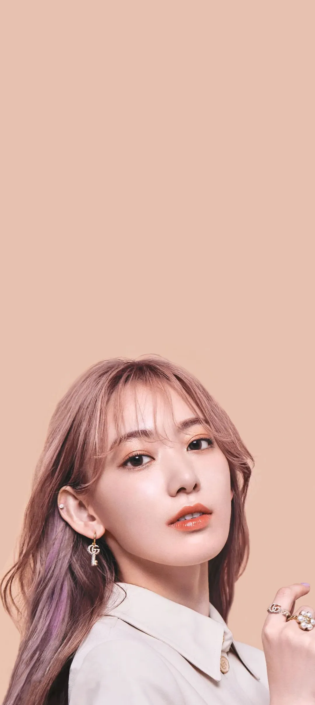 Fond d'écran de verrouillage mobile Sakura Miyawaki 4K HD télécharger — IZ*ONE, LE SSERAFIM