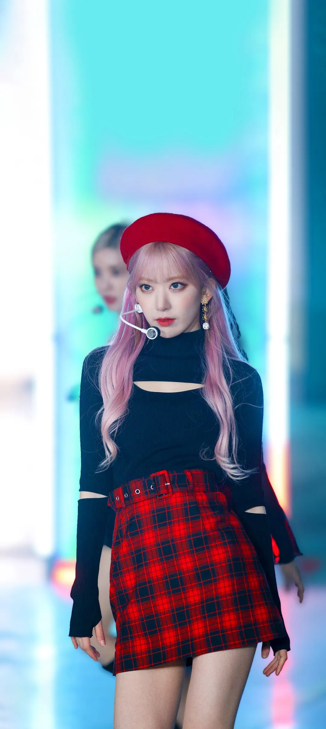 Fond d'écran de verrouillage mobile Sakura Miyawaki 4K HD télécharger — IZ*ONE, LE SSERAFIM