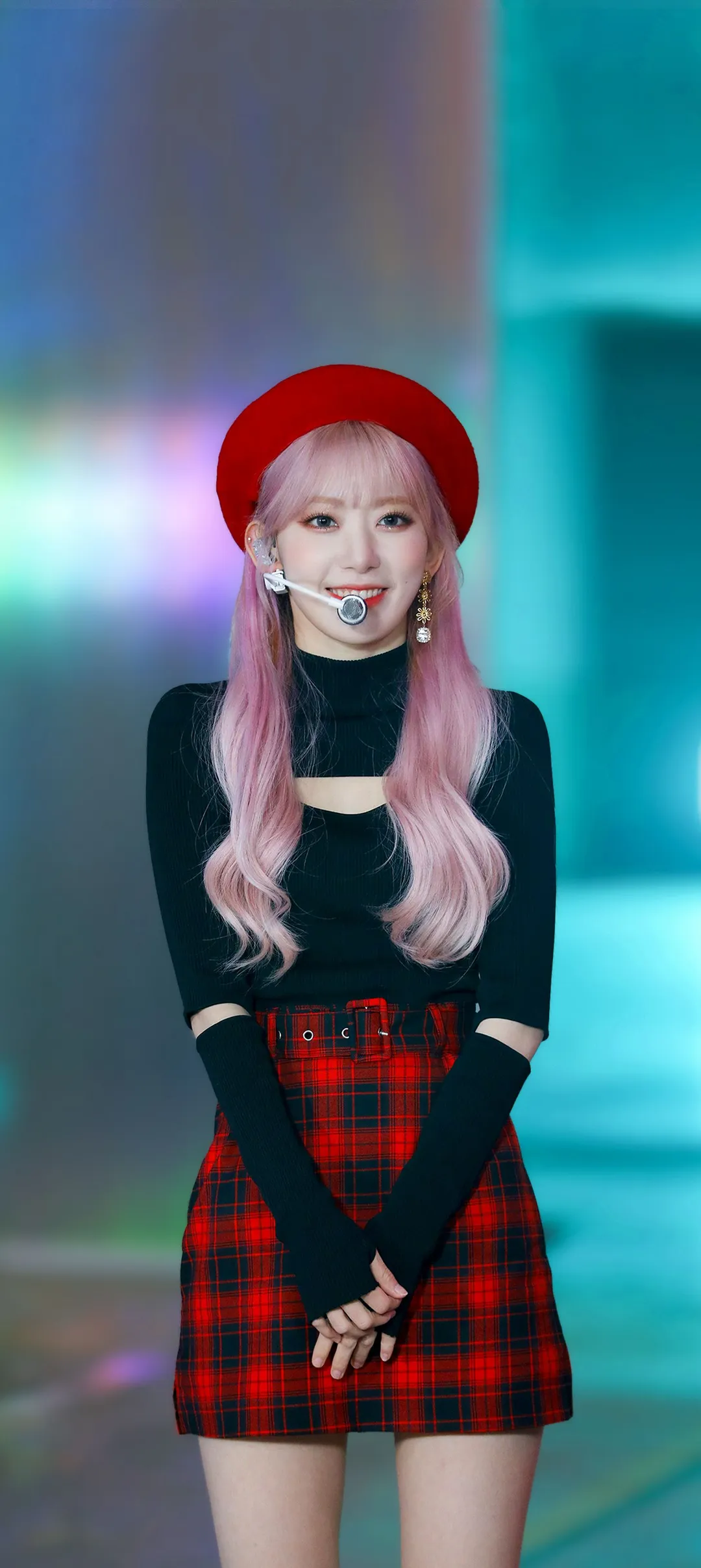 Fond d'écran de verrouillage mobile Sakura Miyawaki 4K HD télécharger — IZ*ONE, LE SSERAFIM