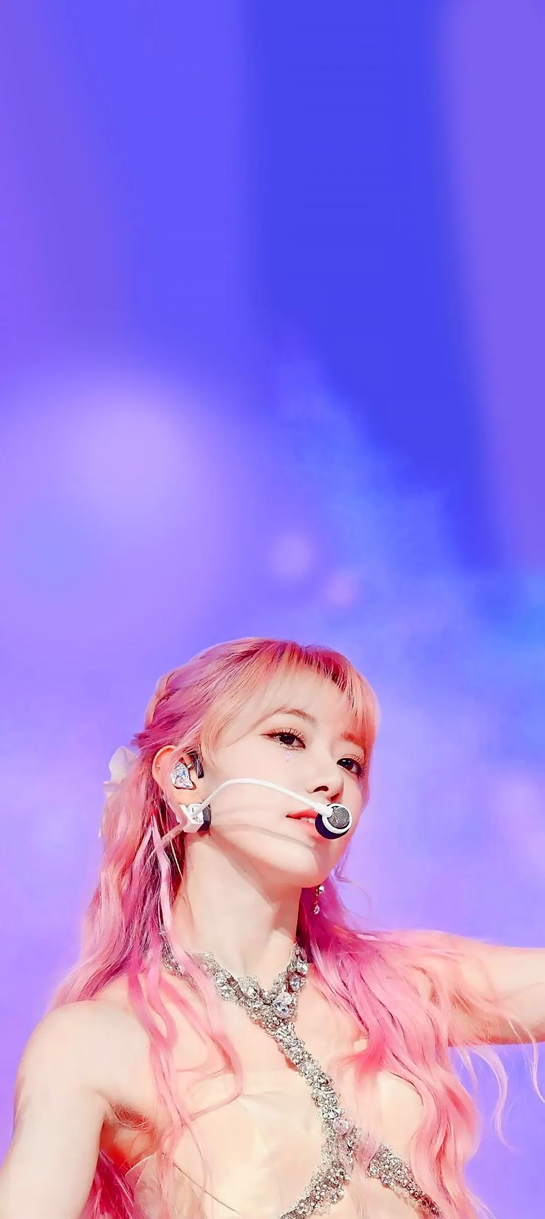 Fond d'écran de verrouillage mobile Sakura Miyawaki 4K HD télécharger — IZ*ONE, LE SSERAFIM