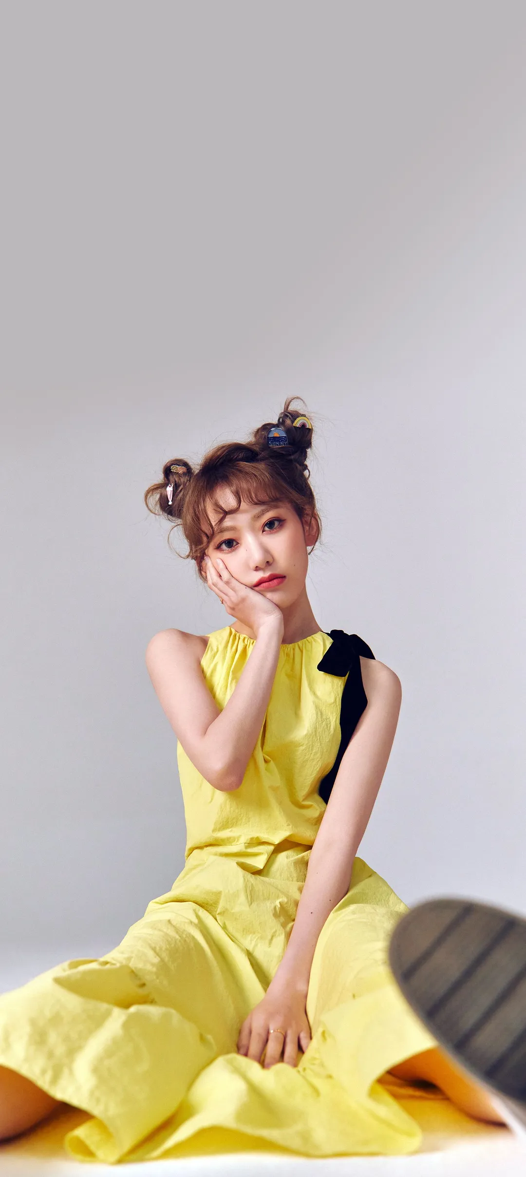 Fond d'écran de verrouillage mobile Sakura Miyawaki 4K HD télécharger — IZ*ONE, LE SSERAFIM