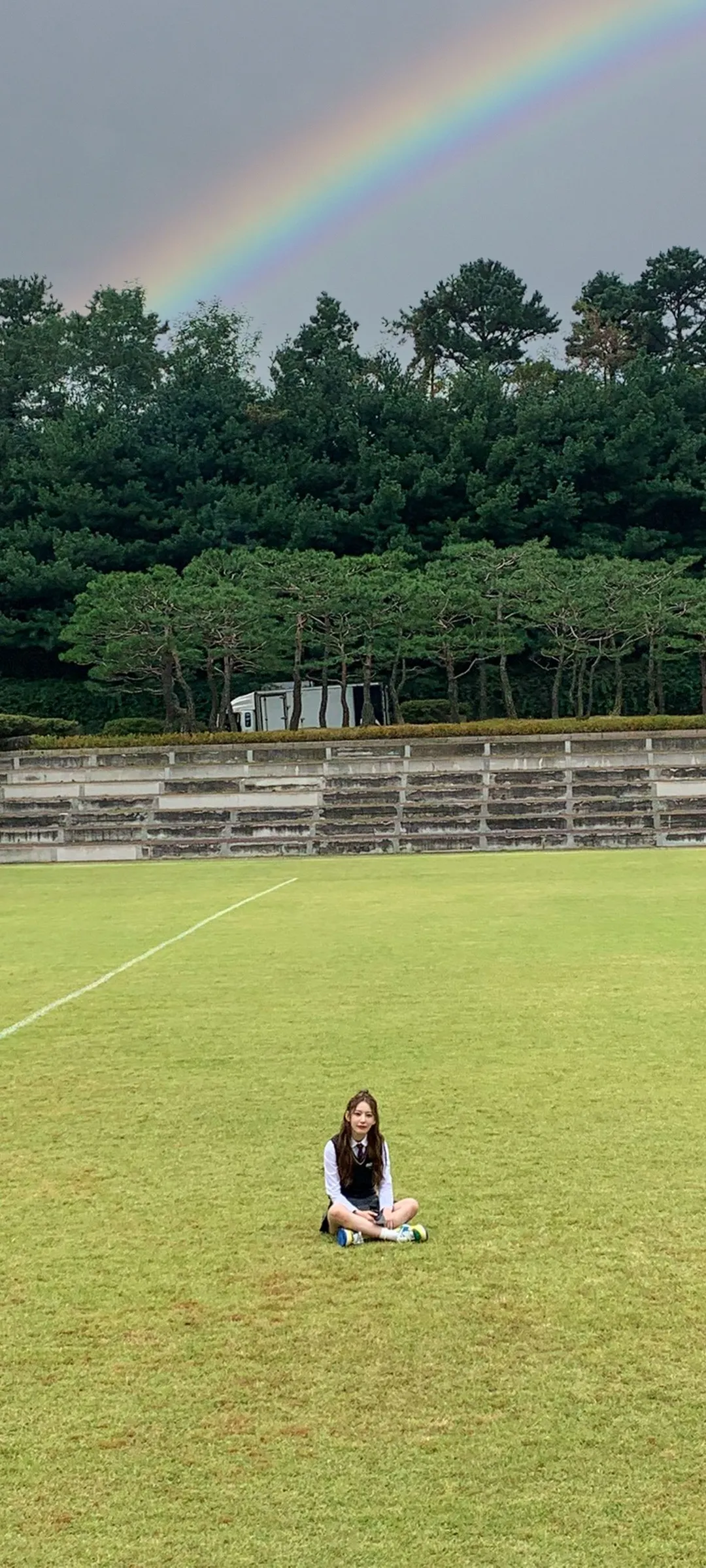 Fond d'écran de verrouillage mobile Sakura Miyawaki 4K HD télécharger — IZ*ONE, LE SSERAFIM