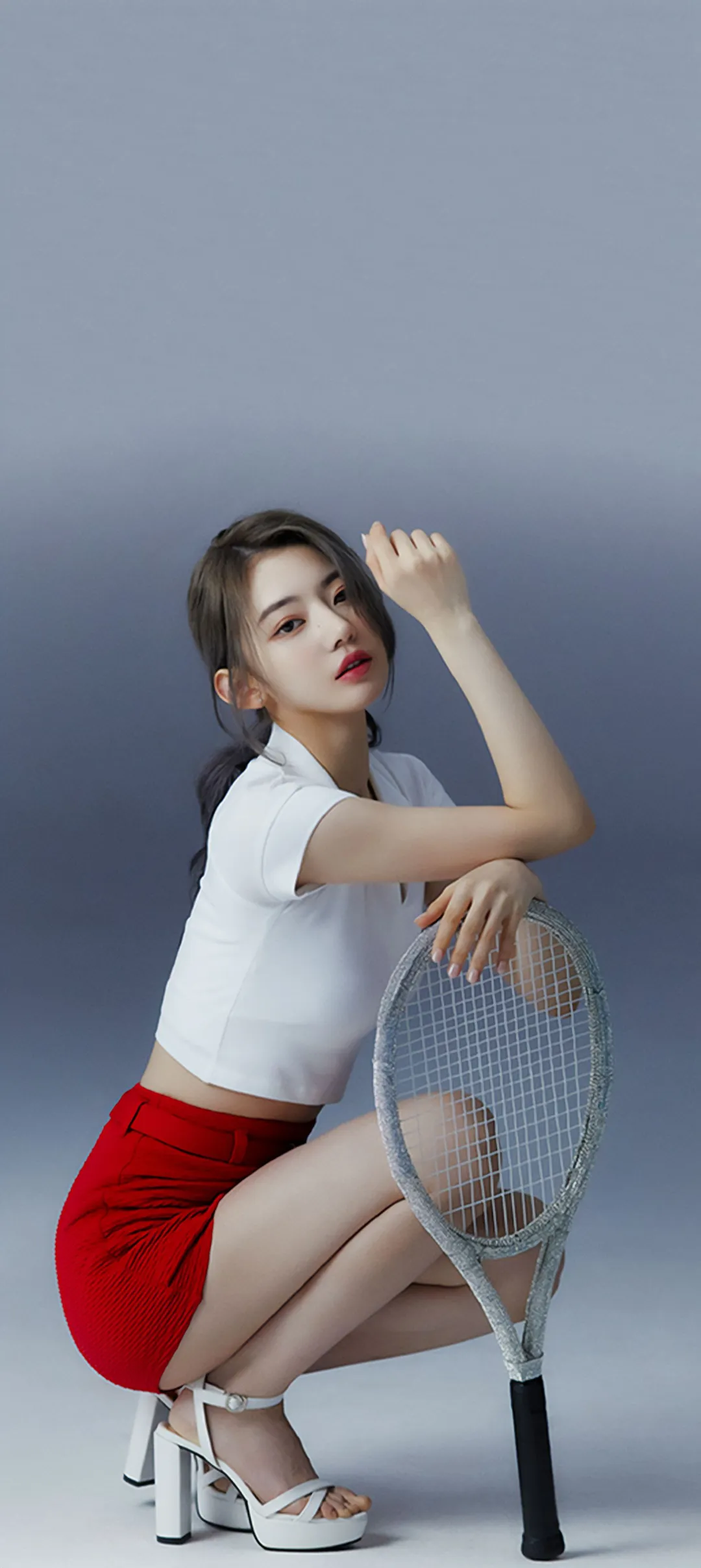 Fond d'écran de verrouillage mobile Sakura Miyawaki 4K HD télécharger — IZ*ONE, LE SSERAFIM