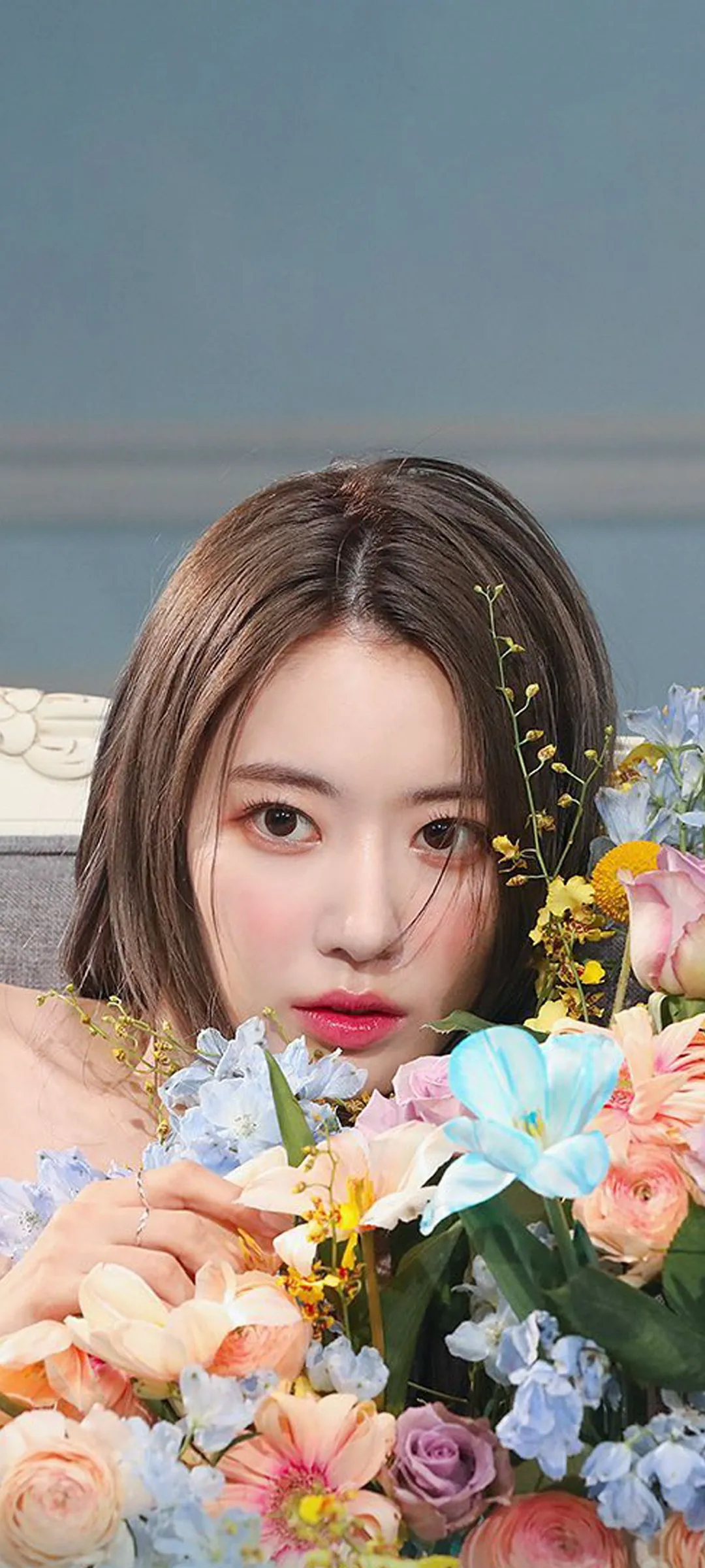 Fond d'écran de verrouillage mobile Sakura Miyawaki 4K HD télécharger — IZ*ONE, LE SSERAFIM