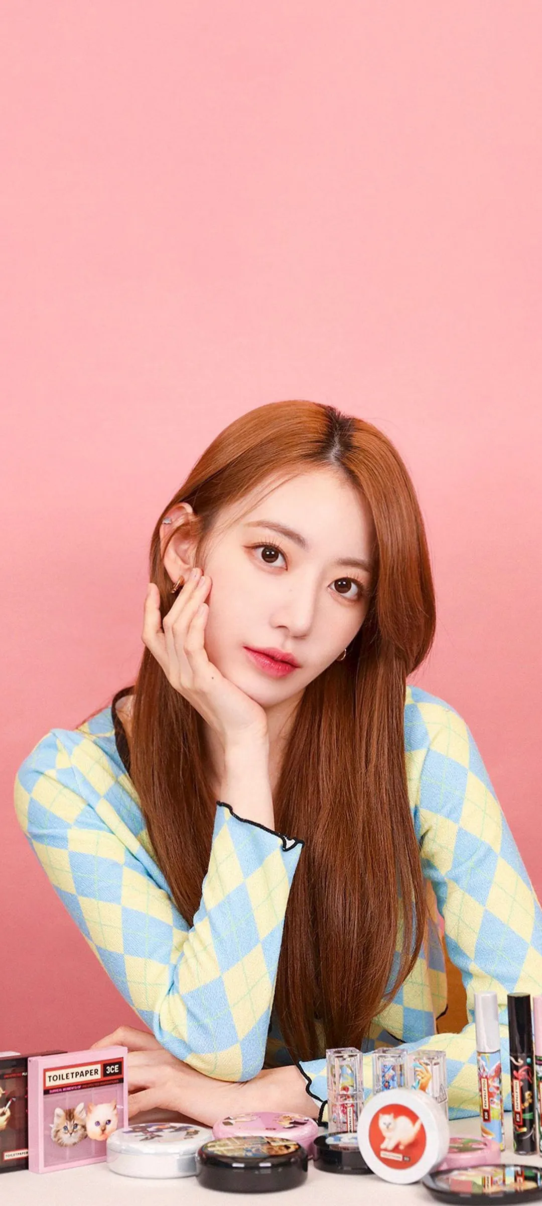 Fond d'écran de verrouillage mobile Sakura Miyawaki 4K HD télécharger — IZ*ONE, LE SSERAFIM