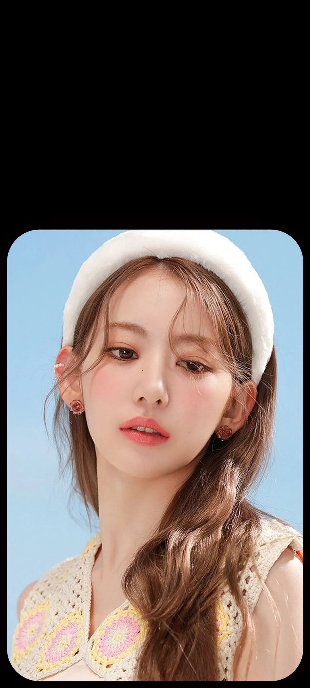 Fond d'écran de verrouillage mobile Sakura Miyawaki 4K HD télécharger — IZ*ONE, LE SSERAFIM