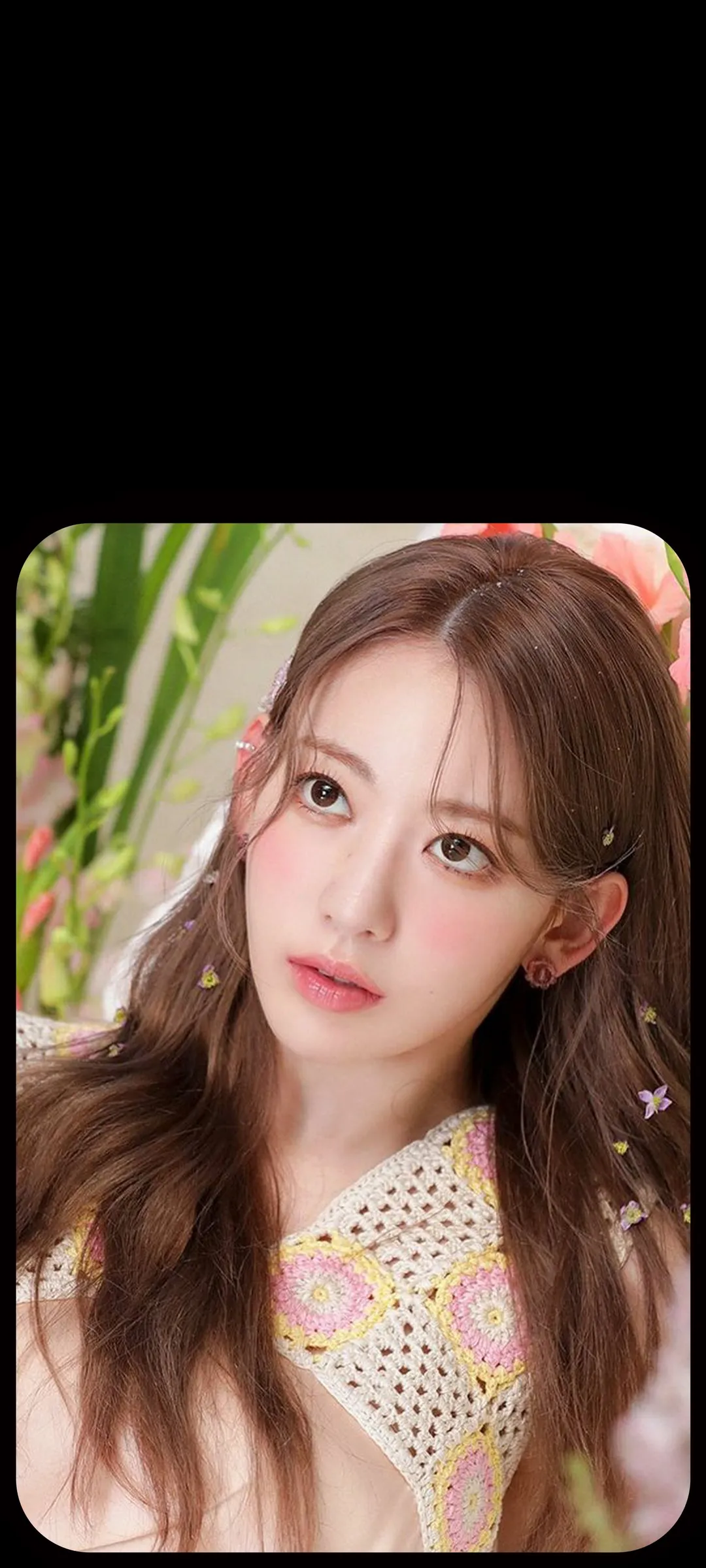 Fond d'écran de verrouillage mobile Sakura Miyawaki 4K HD télécharger — IZ*ONE, LE SSERAFIM