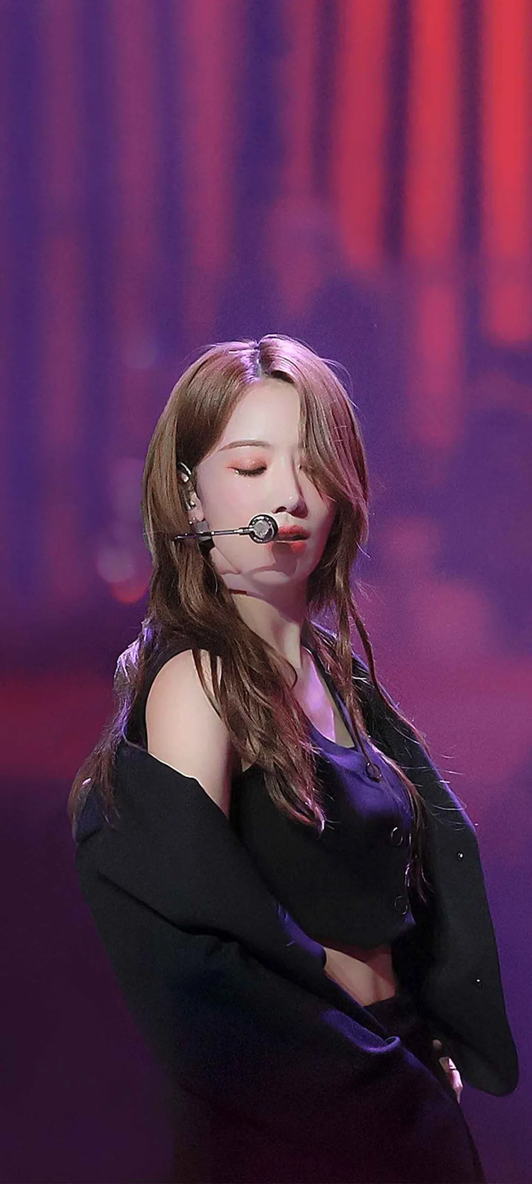 Fond d'écran de verrouillage mobile Sakura Miyawaki 4K HD télécharger — IZ*ONE, LE SSERAFIM