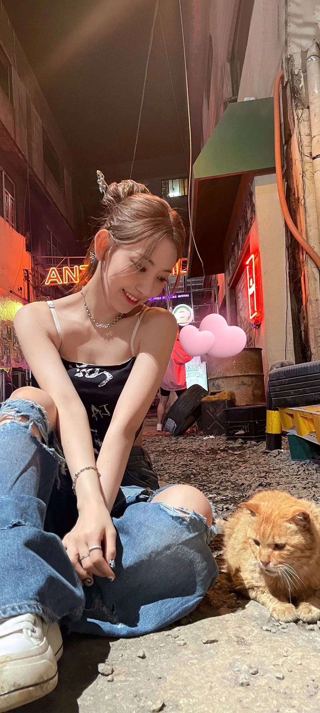 Fond d'écran de verrouillage mobile Sakura Miyawaki 4K HD télécharger — IZ*ONE, LE SSERAFIM