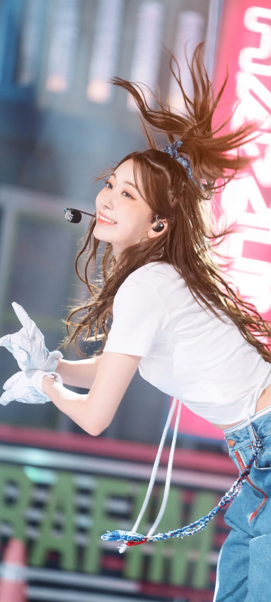 Fond d'écran de verrouillage mobile Sakura Miyawaki 4K HD télécharger — IZ*ONE, LE SSERAFIM