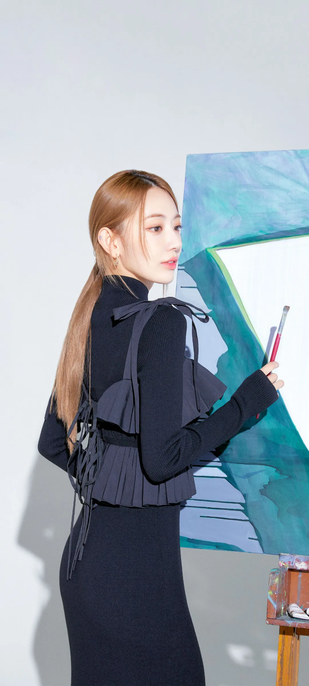 Fond d'écran de verrouillage mobile Sakura Miyawaki 4K HD télécharger — IZ*ONE, LE SSERAFIM