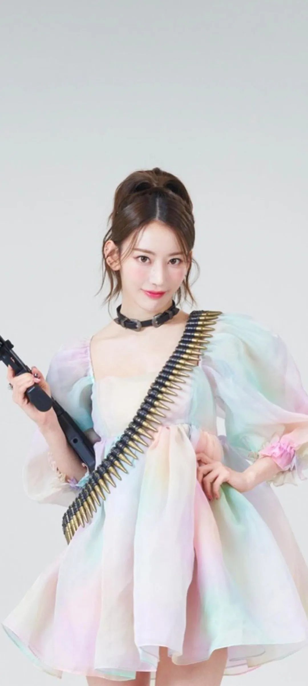 Fond d'écran de verrouillage mobile Sakura Miyawaki FEARLESS 4K HD télécharger — IZ*ONE, LE SSERAFIM