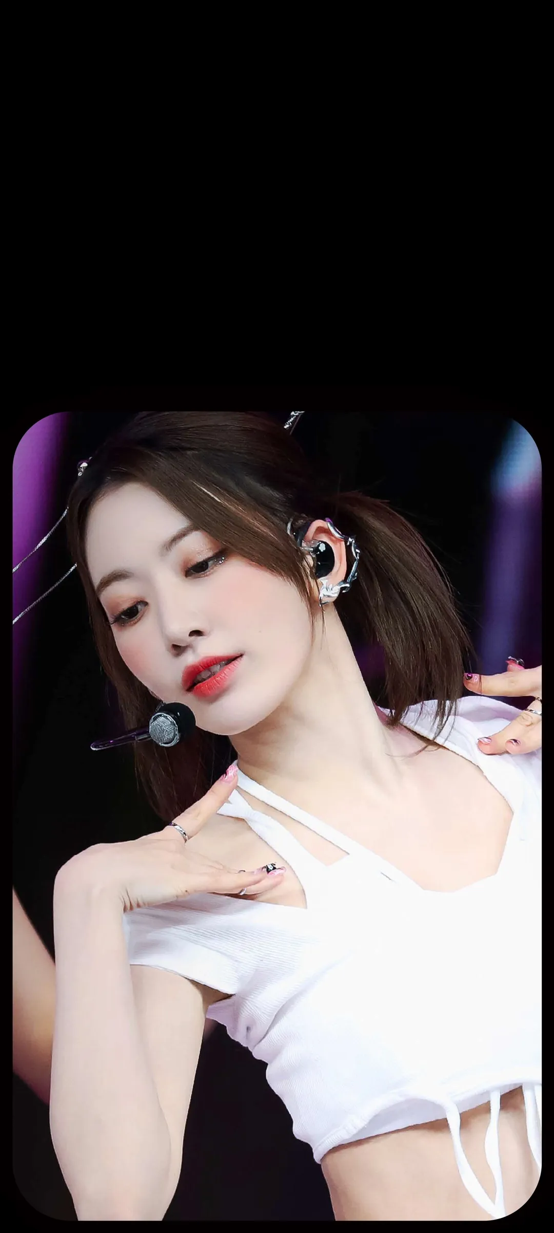 Fond d'écran de verrouillage mobile Sakura Miyawaki 4K HD télécharger — IZ*ONE, LE SSERAFIM