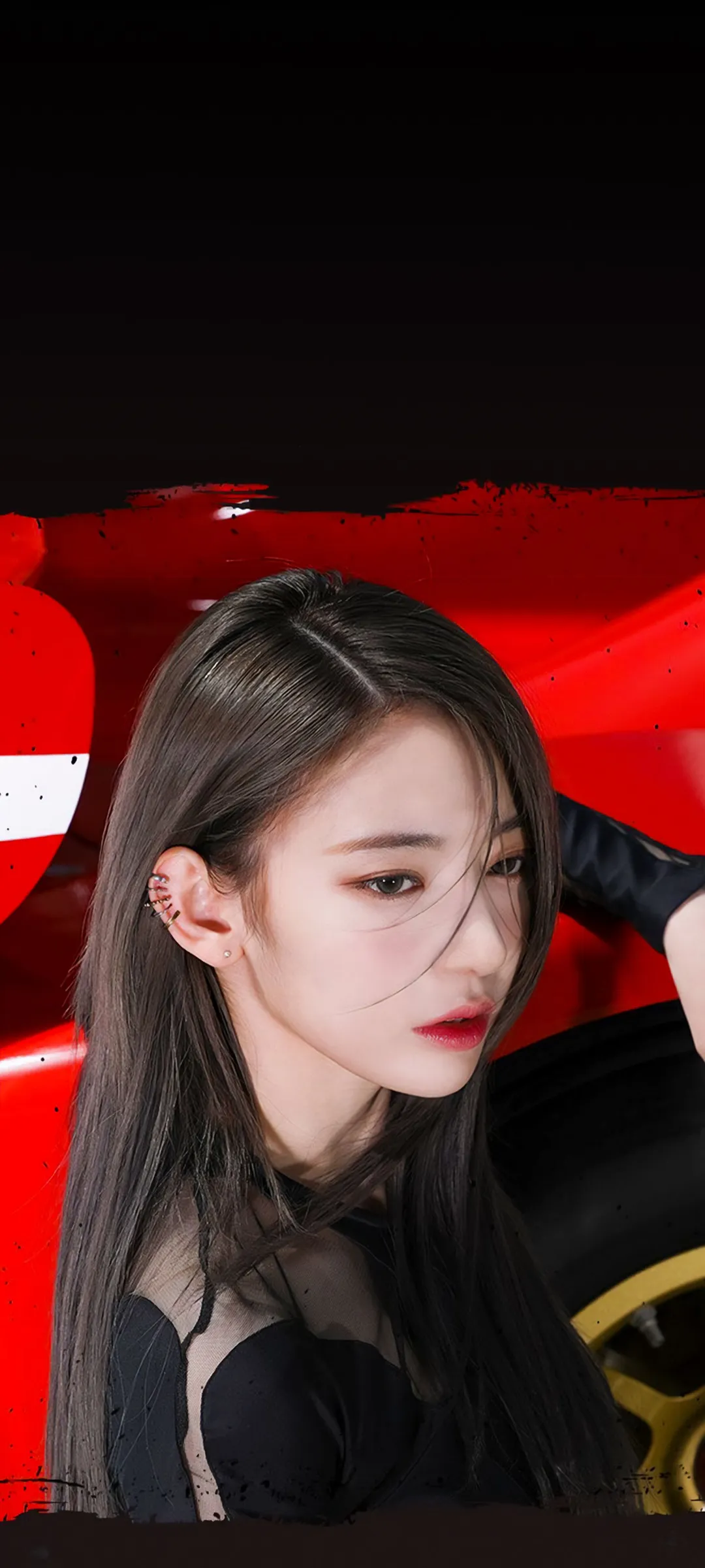 Fond d'écran de verrouillage mobile Sakura Miyawaki 4K HD télécharger — IZ*ONE, LE SSERAFIM