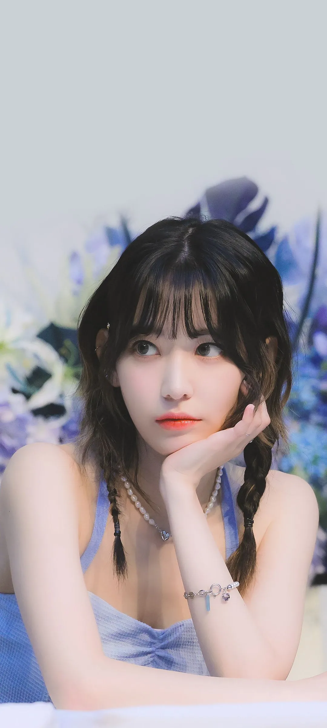 Fond d'écran de verrouillage mobile Sakura Miyawaki 4K HD télécharger — IZ*ONE, LE SSERAFIM