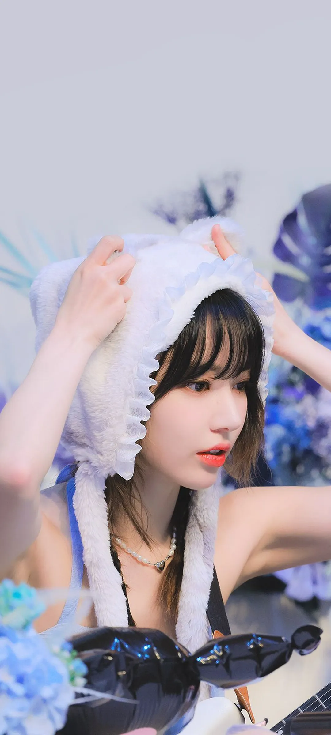 Fond d'écran de verrouillage mobile Sakura Miyawaki 4K HD télécharger — IZ*ONE, LE SSERAFIM