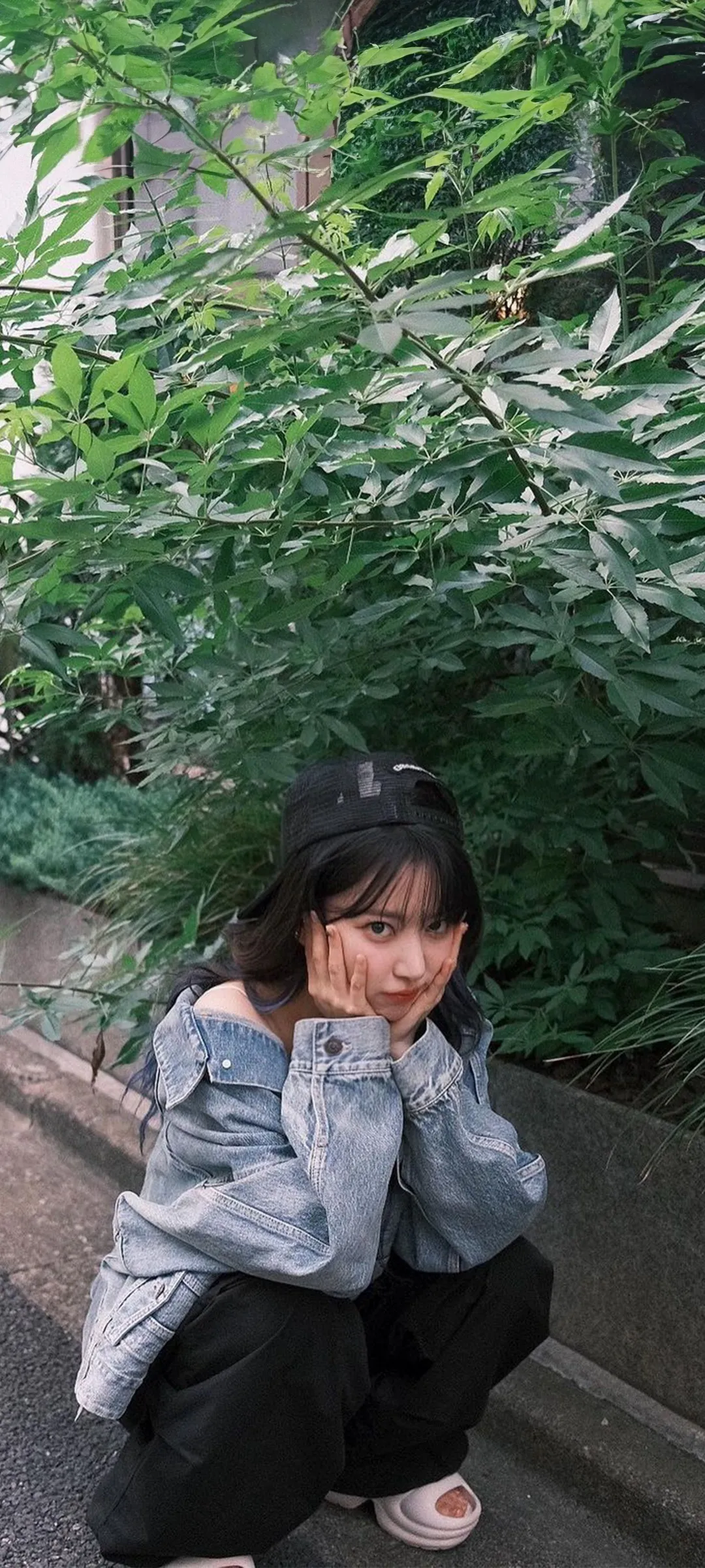 Fond d'écran de verrouillage mobile Sakura Miyawaki 4K HD télécharger — IZ*ONE, LE SSERAFIM
