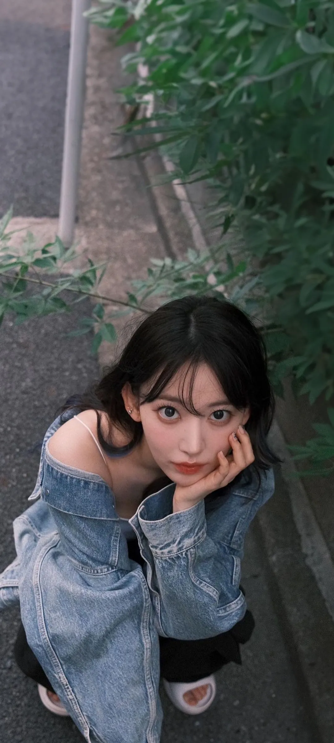 Fond d'écran de verrouillage mobile Sakura Miyawaki 4K HD télécharger — IZ*ONE, LE SSERAFIM