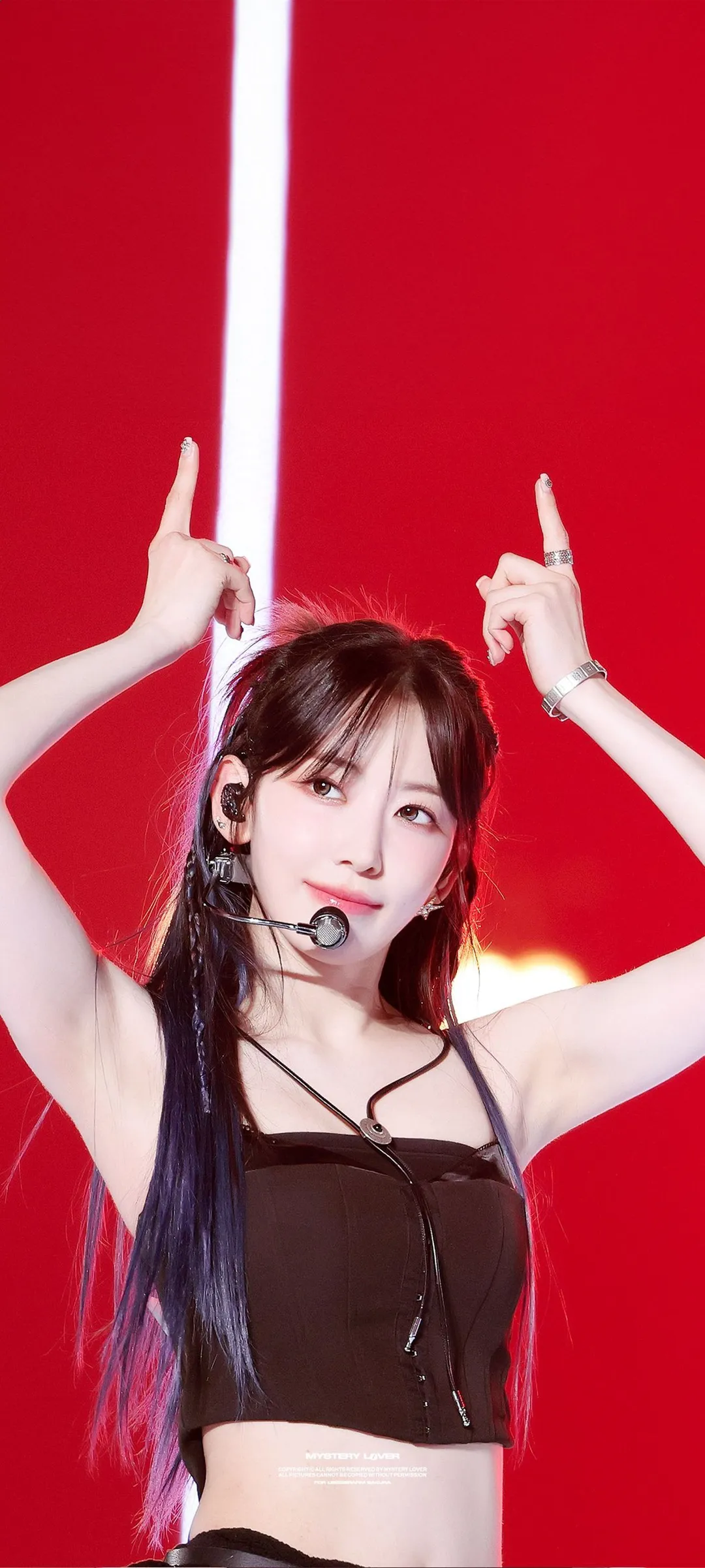 Fond d'écran de verrouillage mobile Sakura Miyawaki 4K HD télécharger — IZ*ONE, LE SSERAFIM