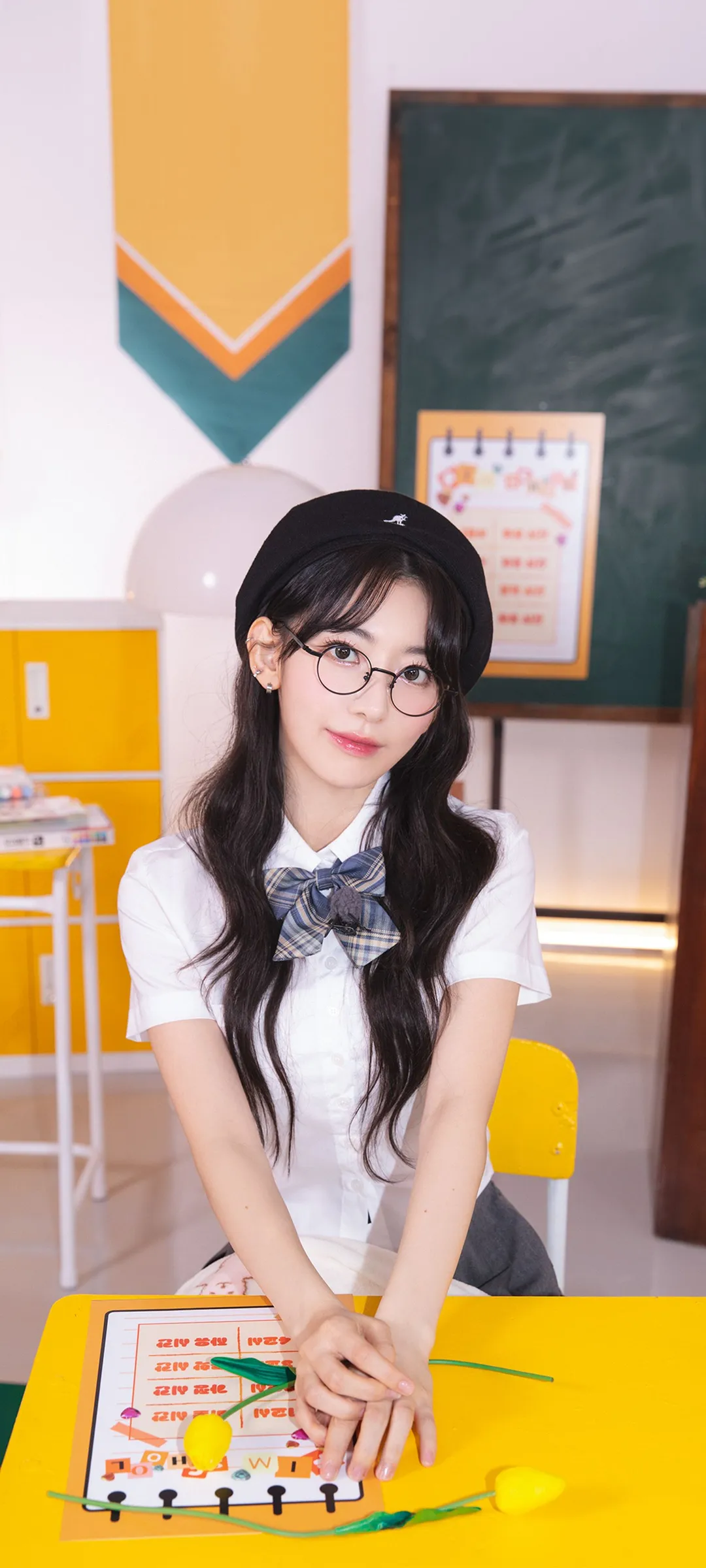 Fond d'écran de verrouillage mobile Sakura Miyawaki 4K HD télécharger — IZ*ONE, LE SSERAFIM