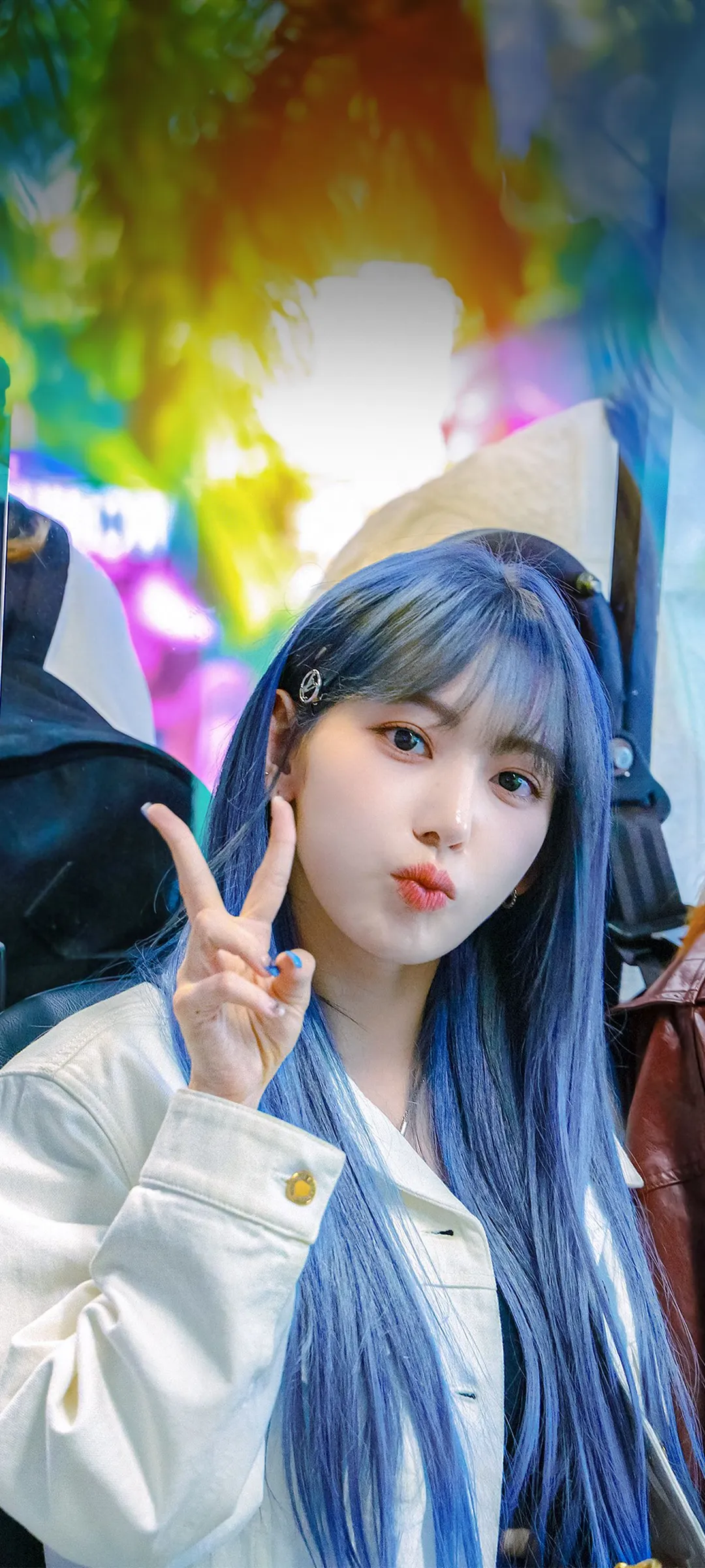 Fond d'écran de verrouillage mobile Sakura Miyawaki 4K HD télécharger — IZ*ONE, LE SSERAFIM